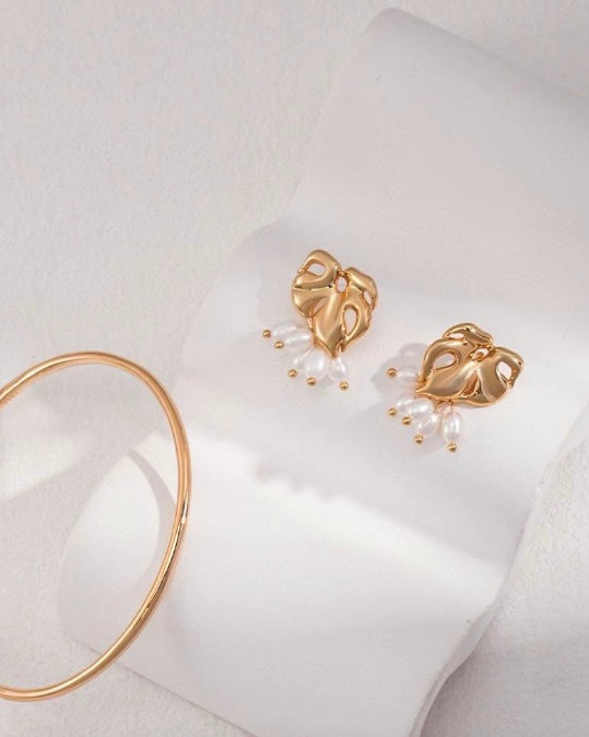 Leaf inspired earrings