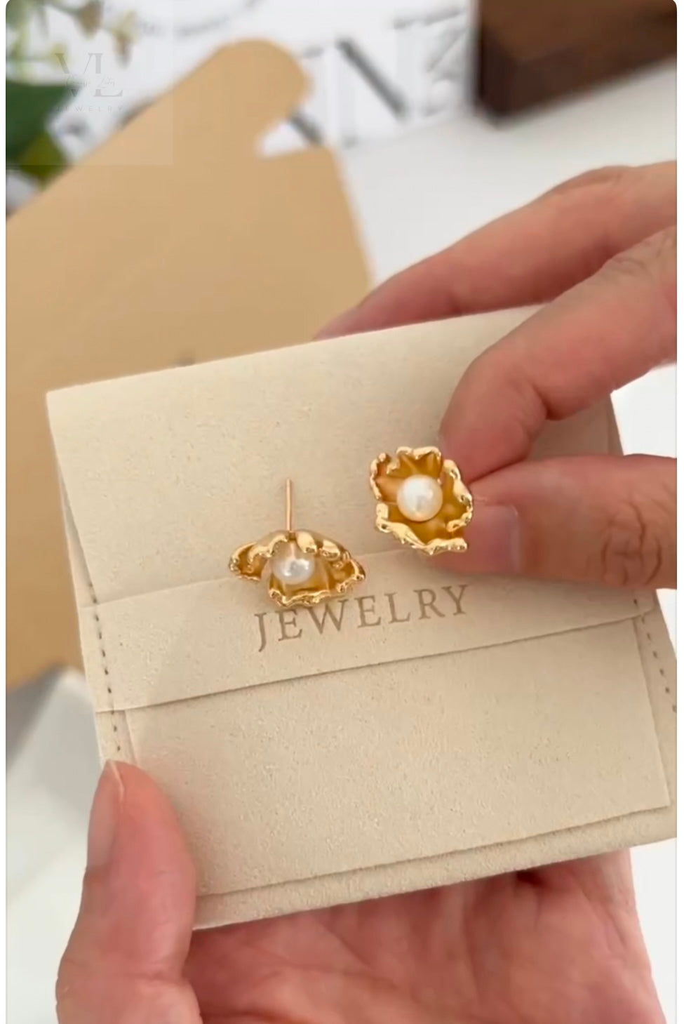 Wave Pearl Jewelry Set