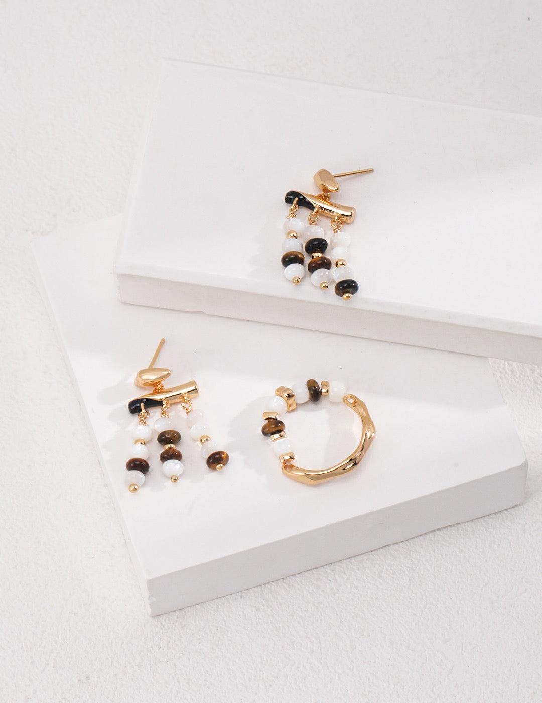 Tiger’s Eye Gemstone Beaded Jewelry Set