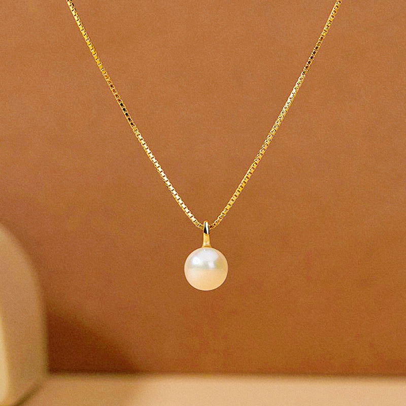 Pearl sterling silver necklace