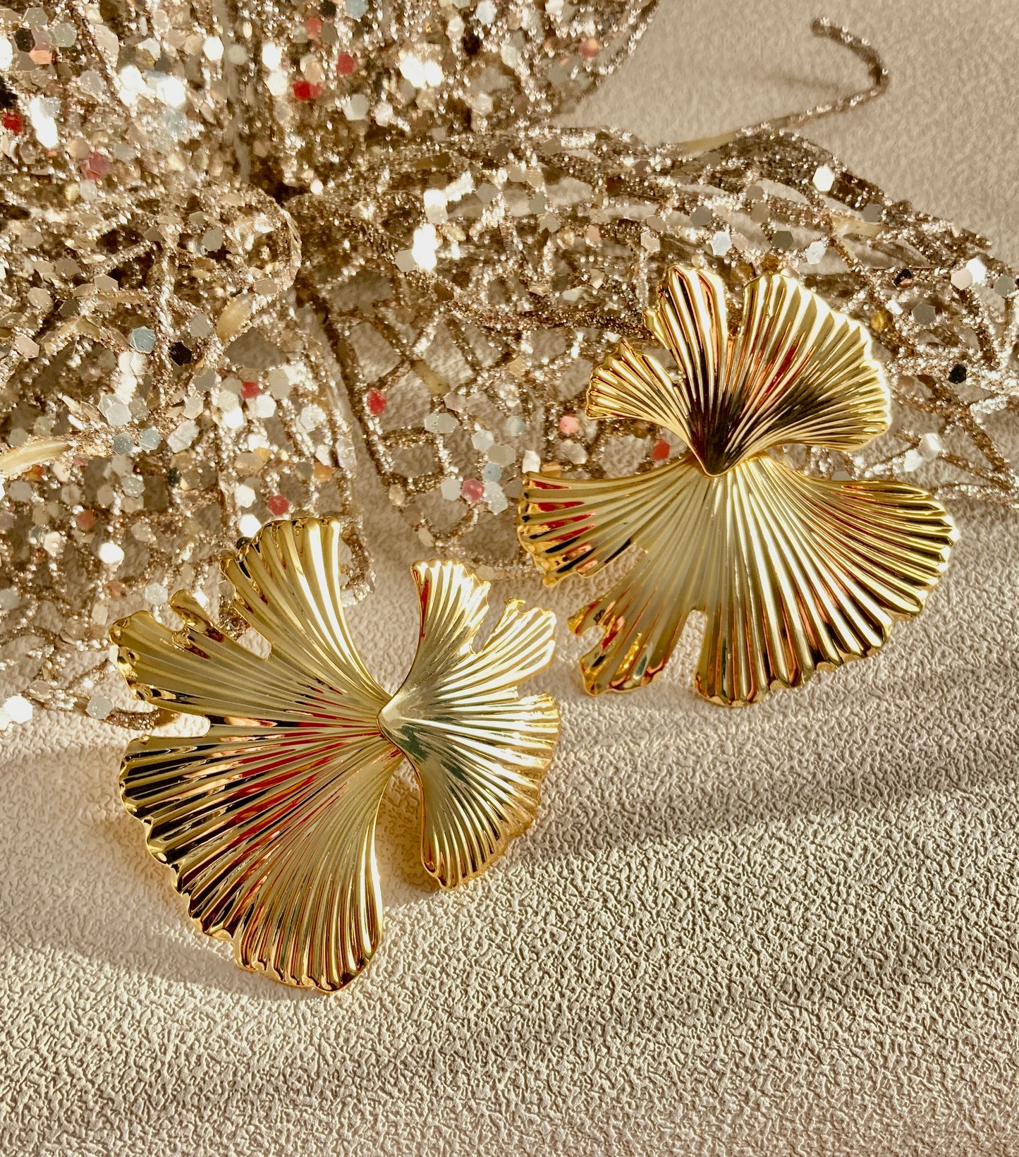 Ginkgo Leaf Earrings