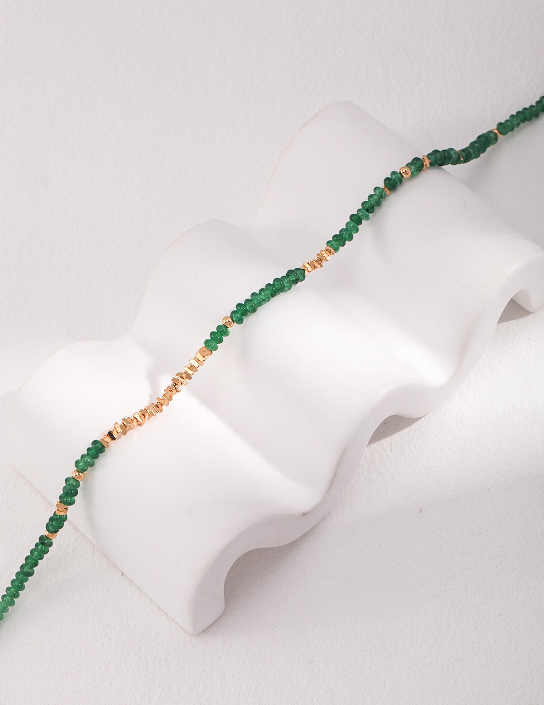 Emerald Sterling Silver Jewelry Set
