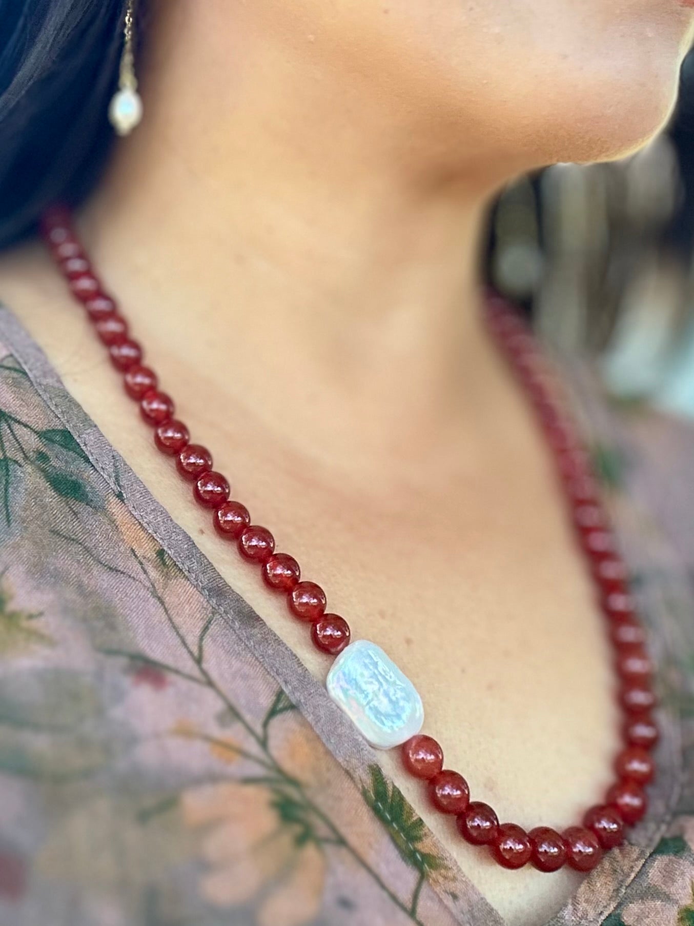 Red Agate Necklace