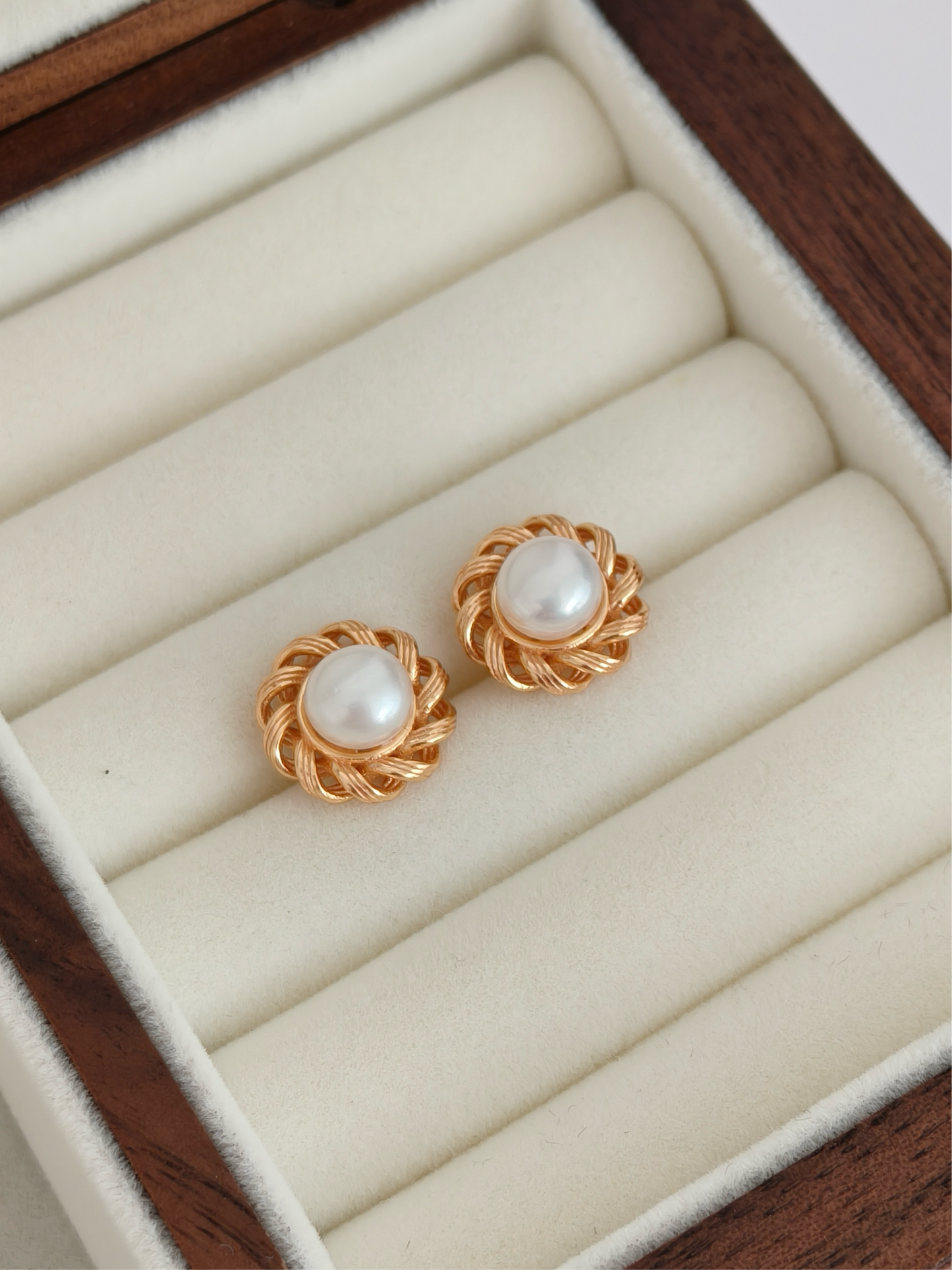 Sunflower Pearl Studs