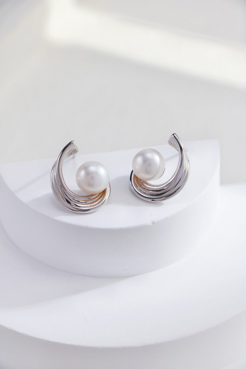 Moonlight Pearl Studs