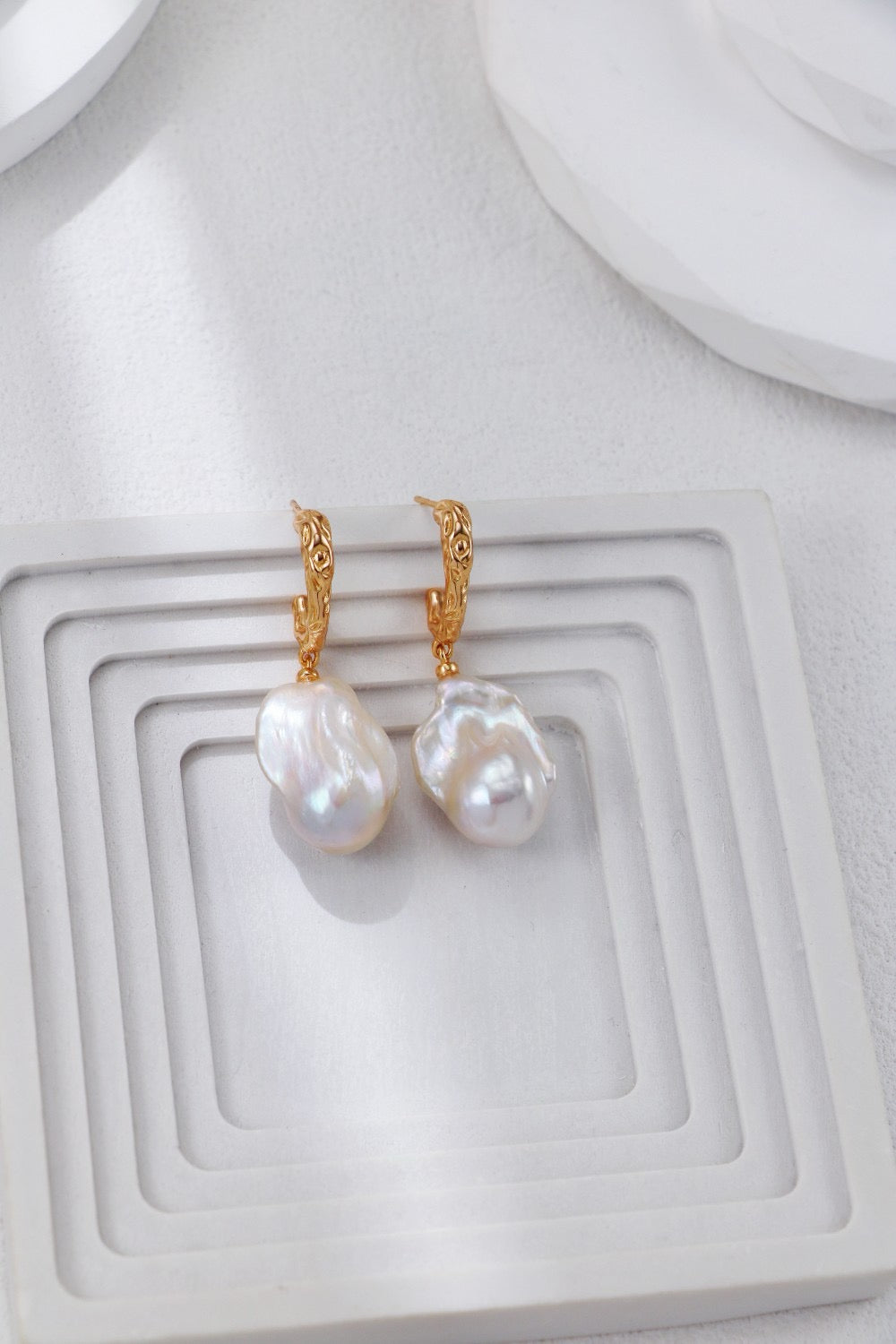 Golden Glow Baroque Earrings