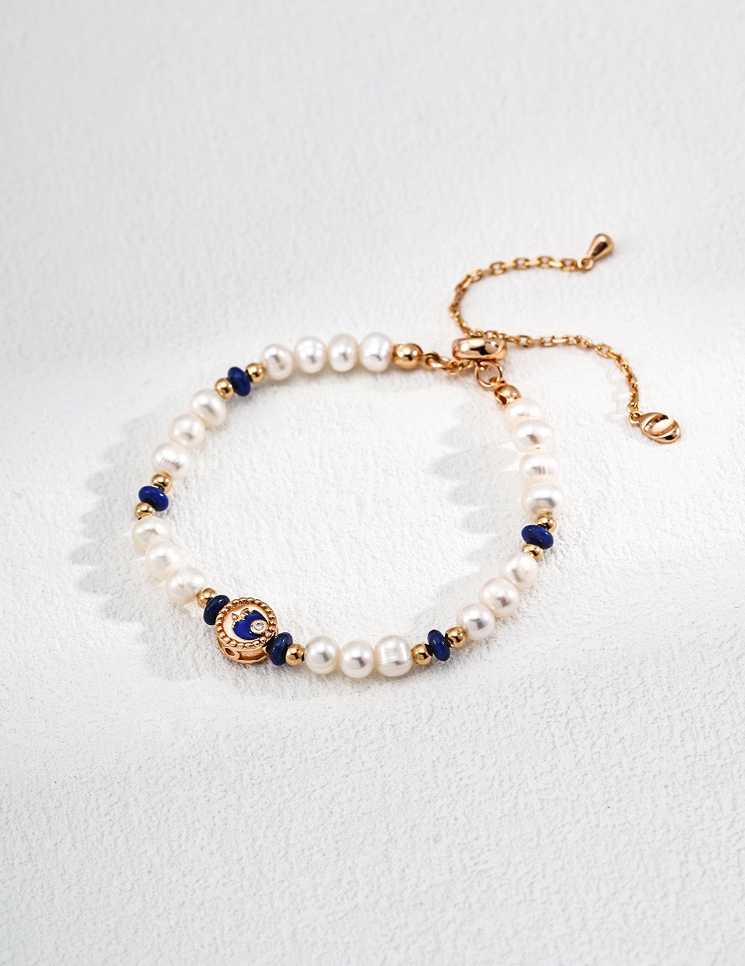 Celestial Harmony Lapis Lazuli Pearl Bracelet