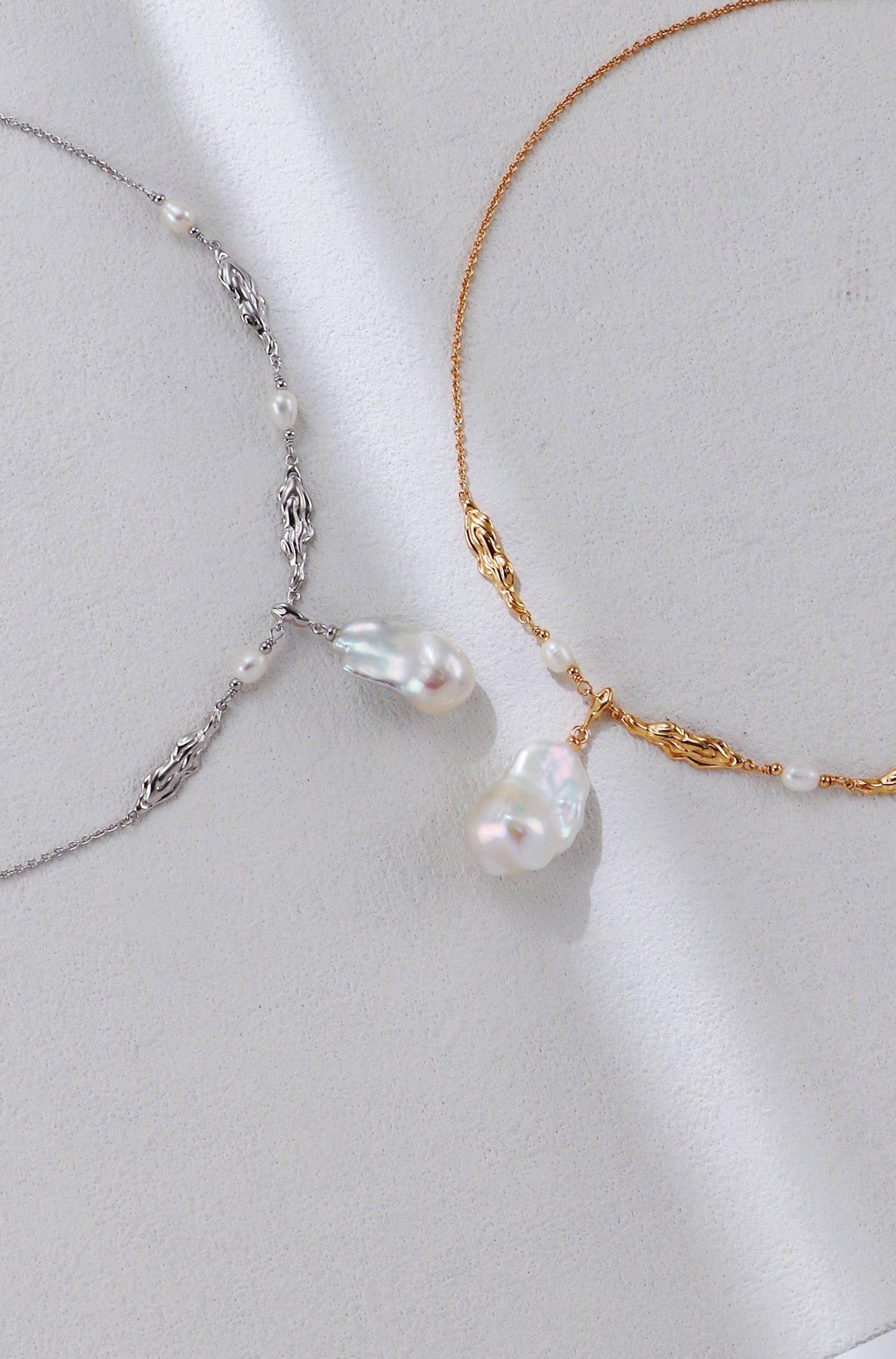 Baroque Pearl Pendant Necklace – S925 Silver