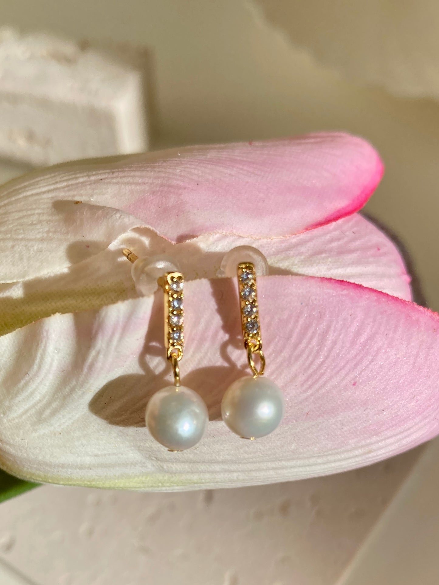 Pearl earrings