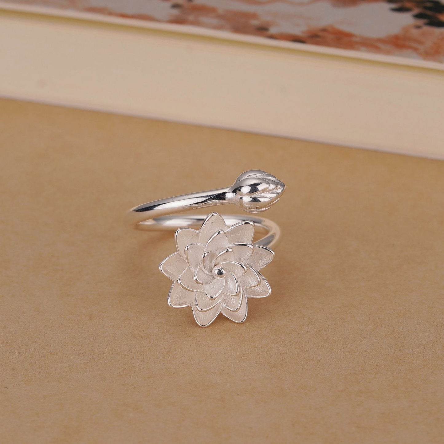 Lotus Sterling Silver Ring