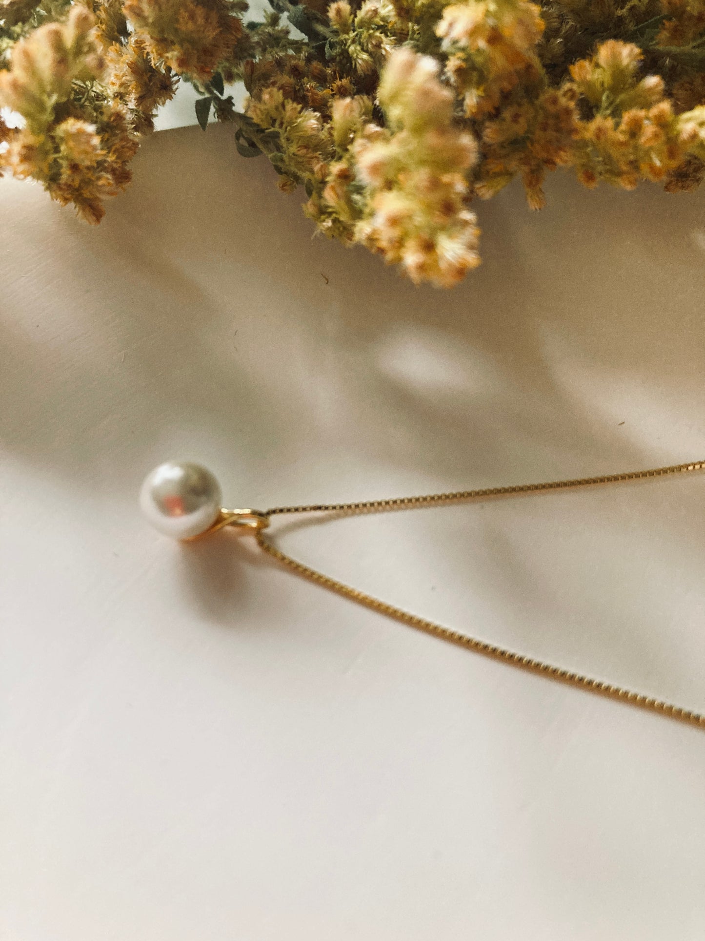 Pearl sterling silver necklace