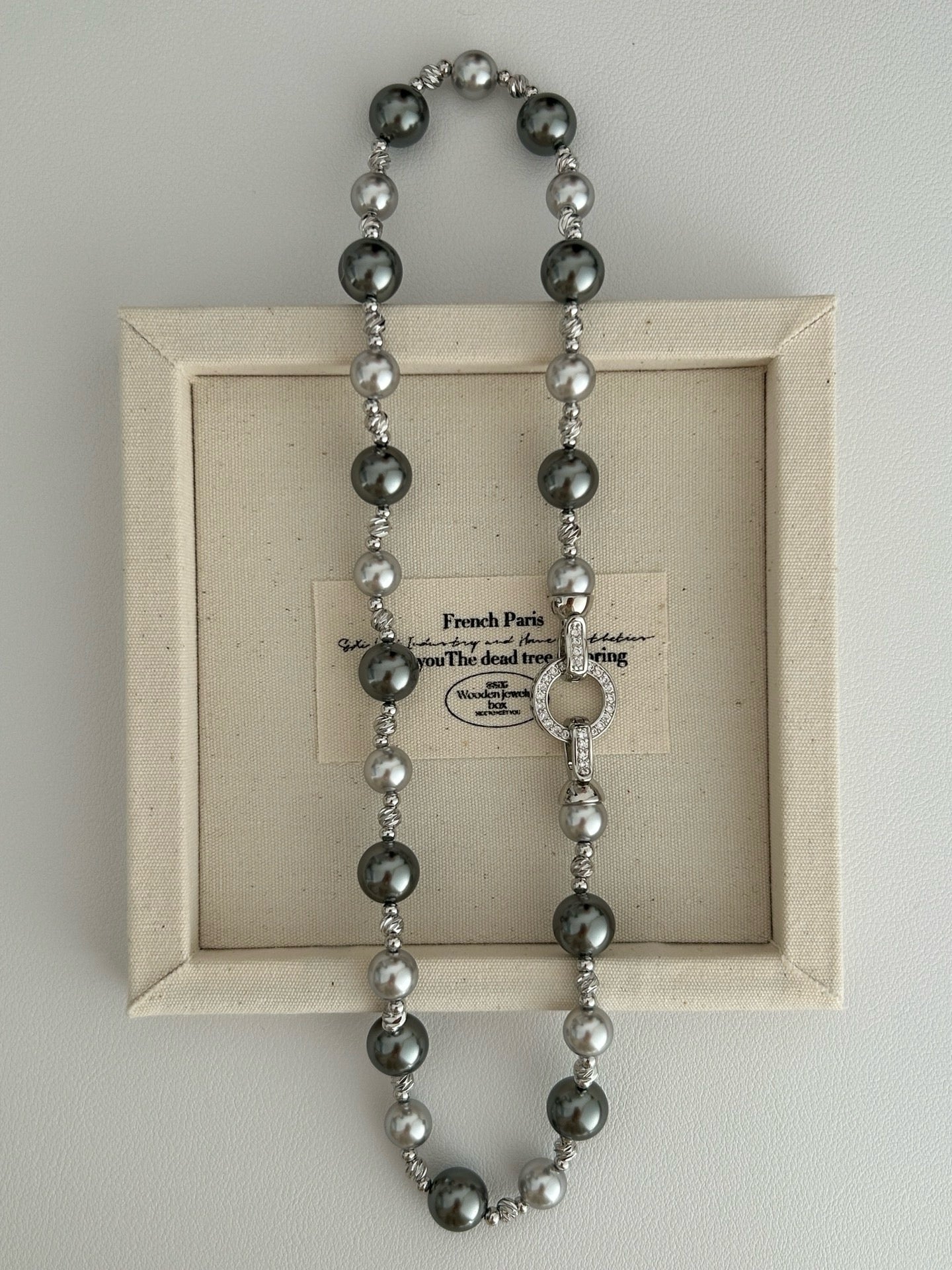 Lunar Cascade Pearl Necklace