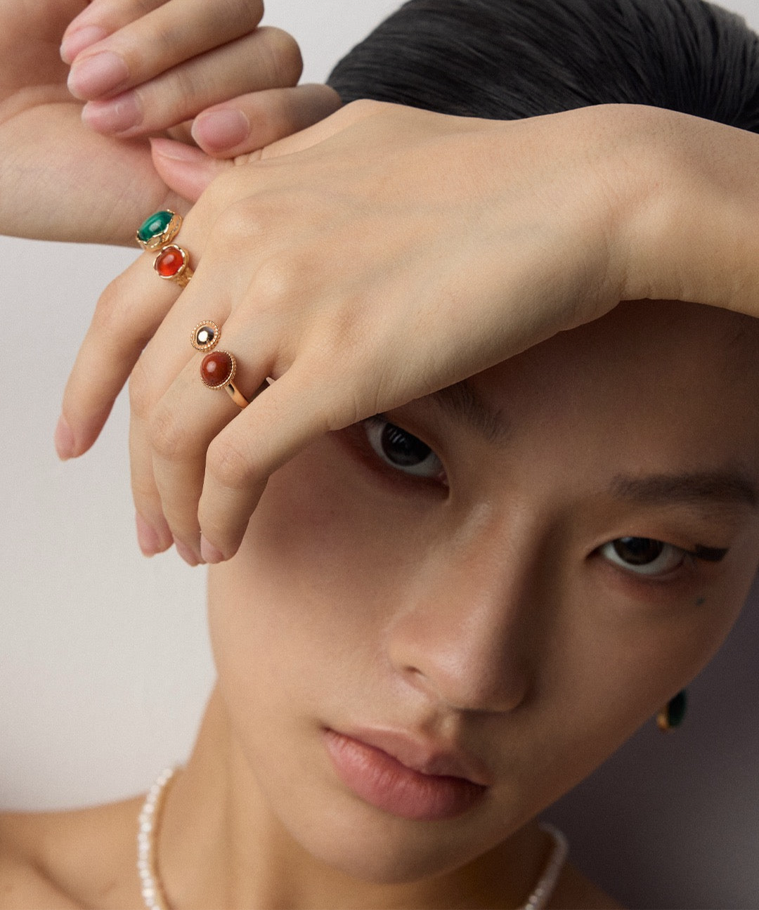 Red Gemstone Sterling Silver Ring