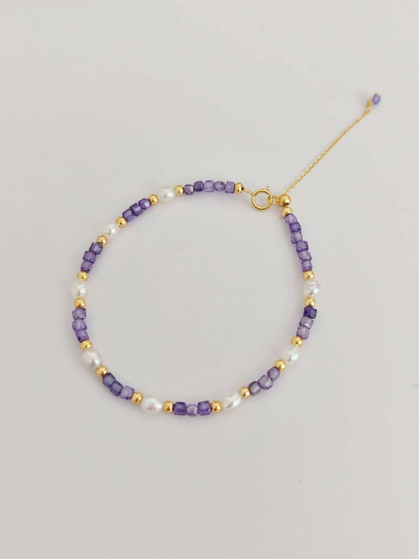 Lavender Glow Zircon & Pearl Jewelry Set
