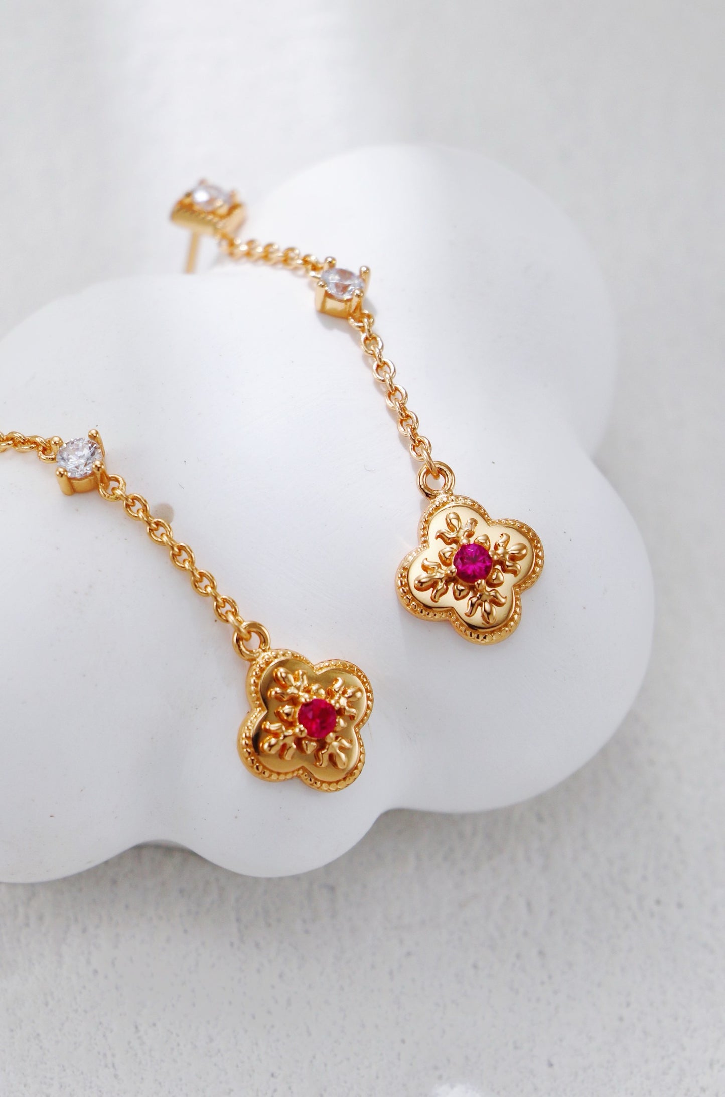 Vintage Zircon Earrings