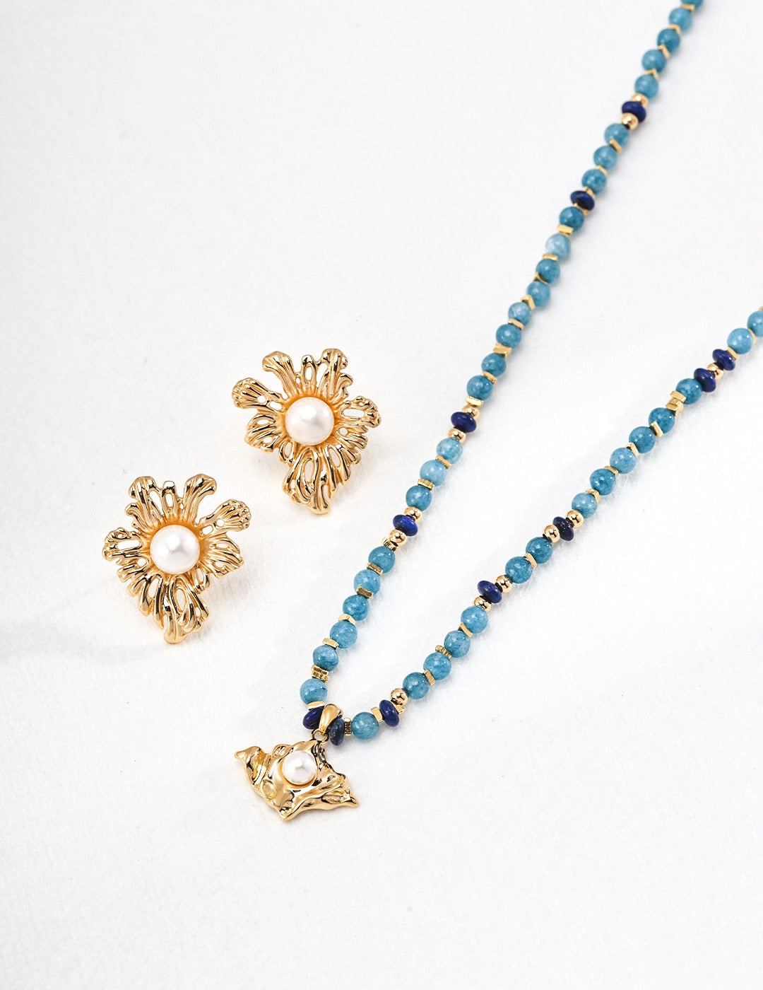 Flower of Spring Pearl Earrings