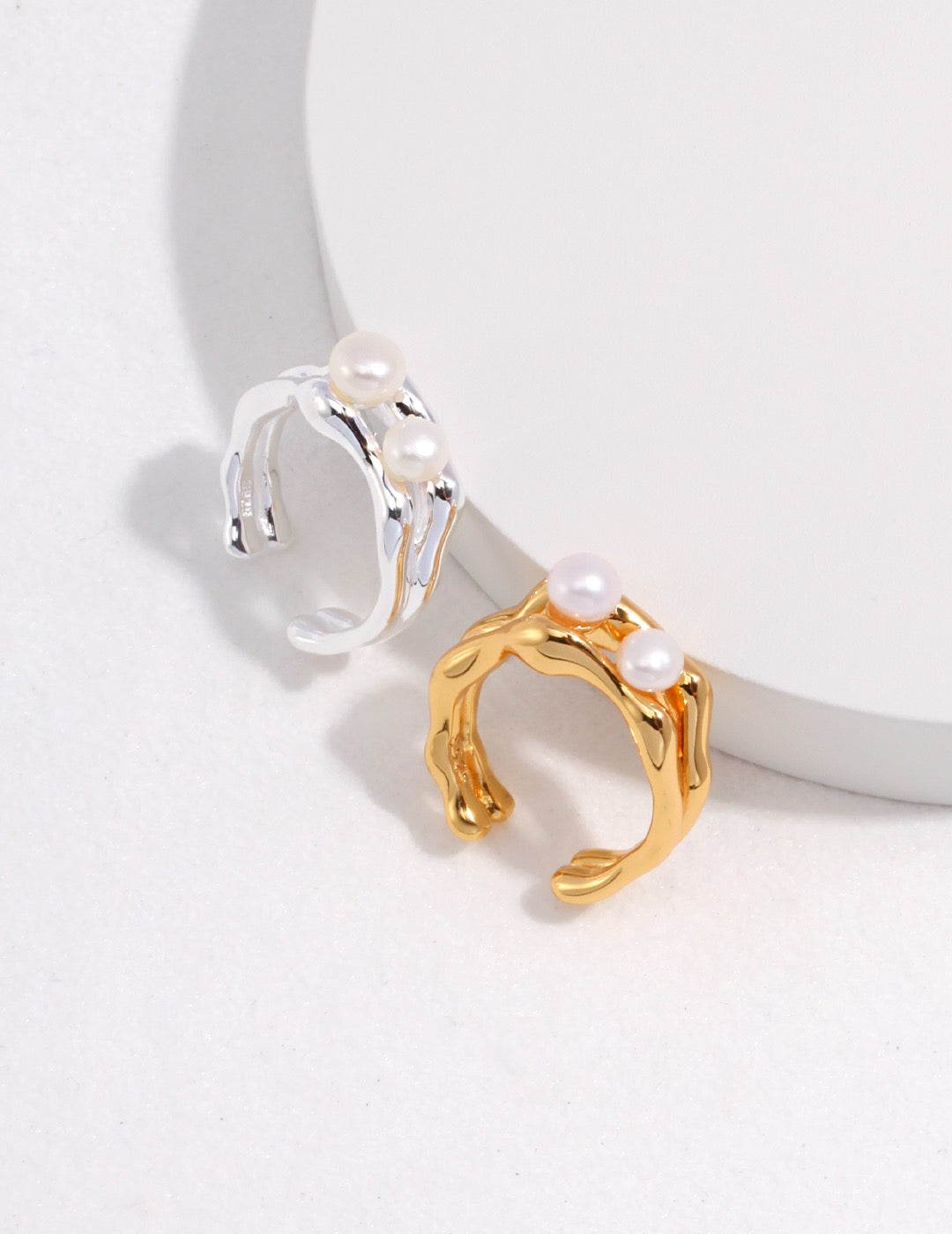 Duet Pearl Ring