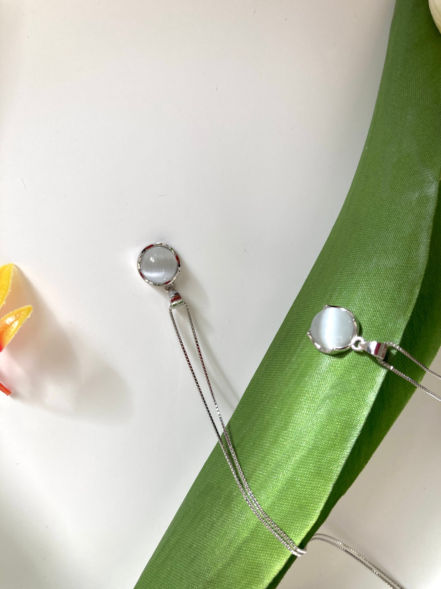 Cat's eye gemstone necklace