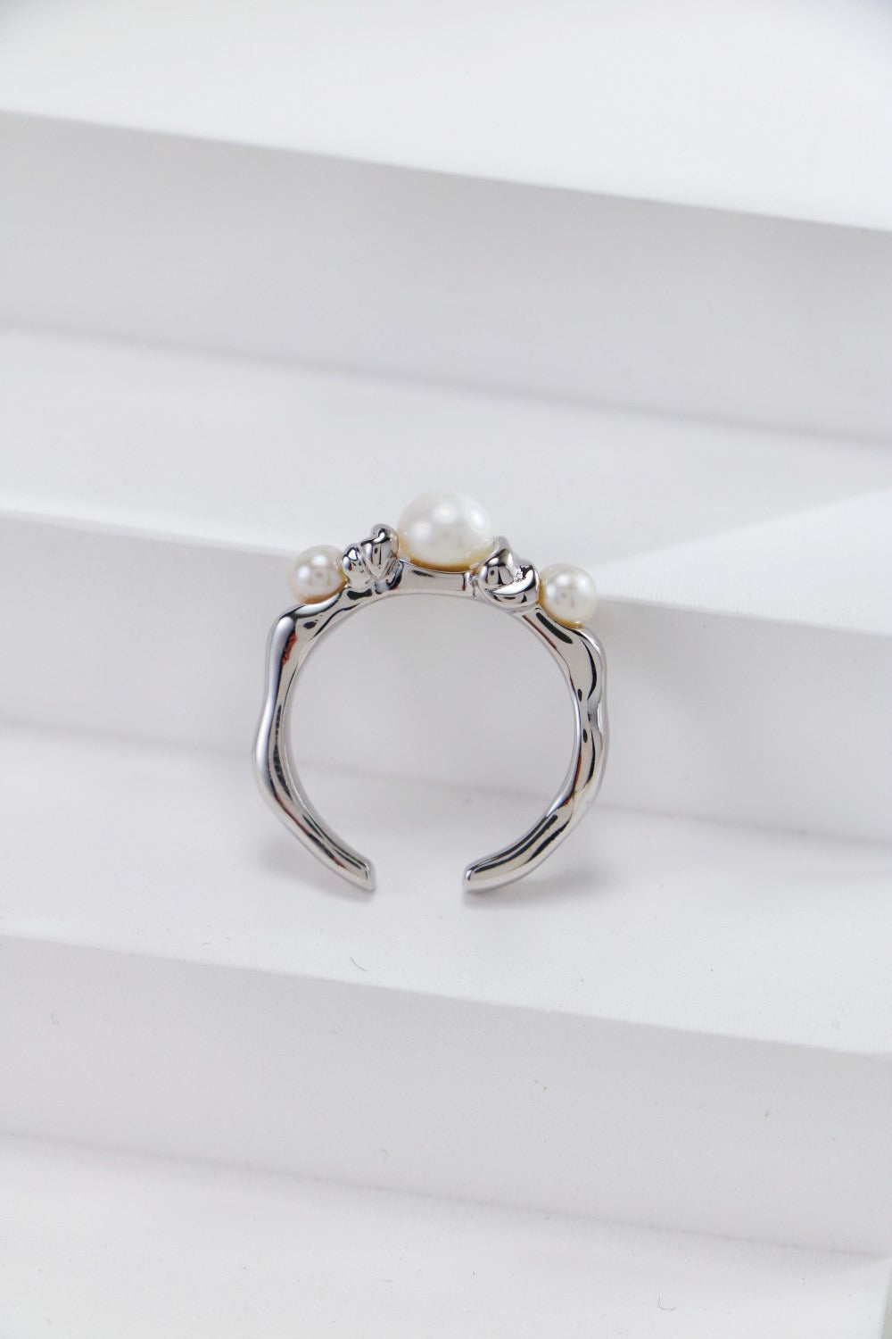 Eternal Grace Pearl Open Ring