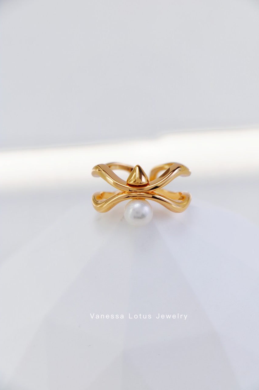 Pearl Ring - Butterfly