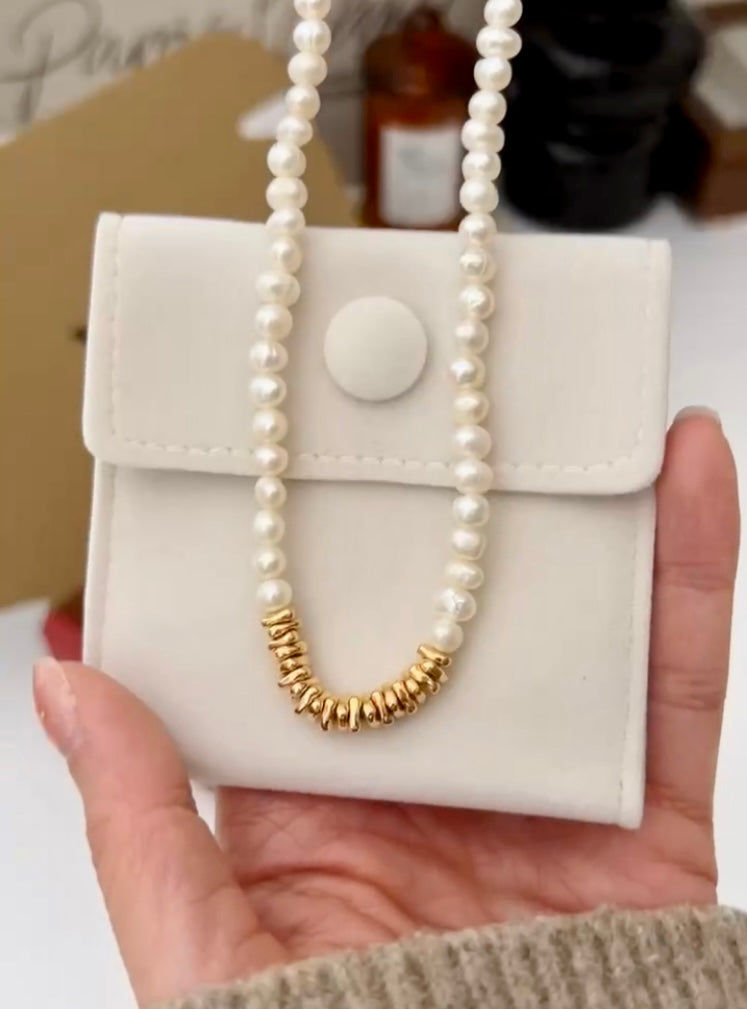 Pearl Necklace and Bracelet