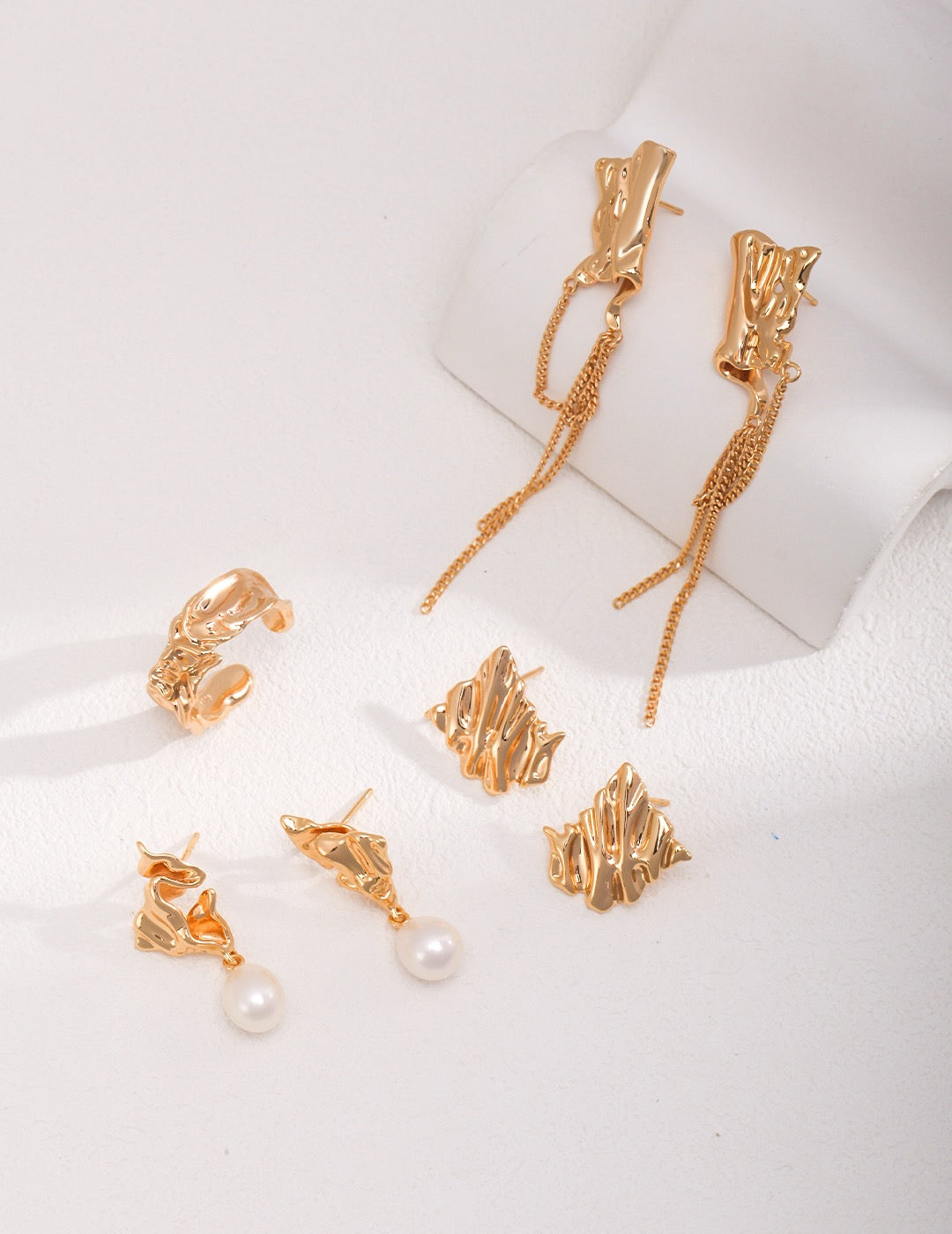 Spring Butterfly Pearl Earrings