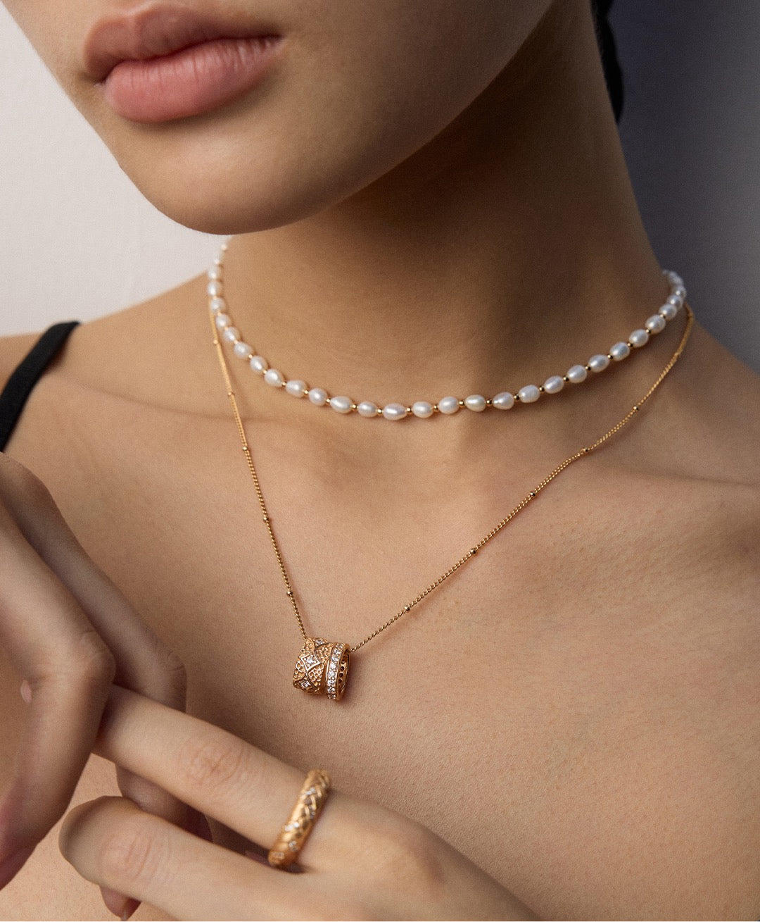 S925 Silver Vintage Zircon Pendant Necklace – Gold & Platinum