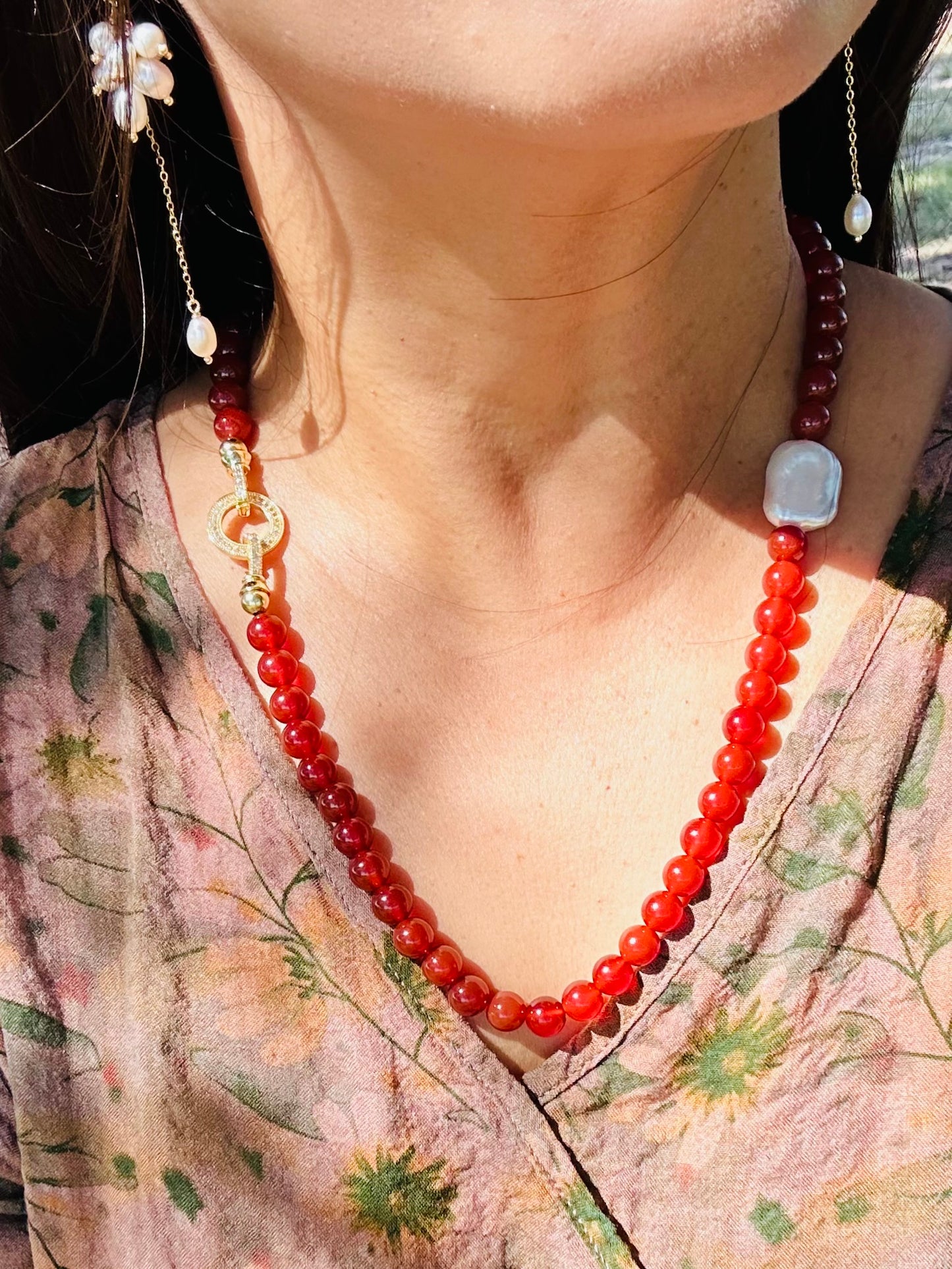 Red Agate Necklace