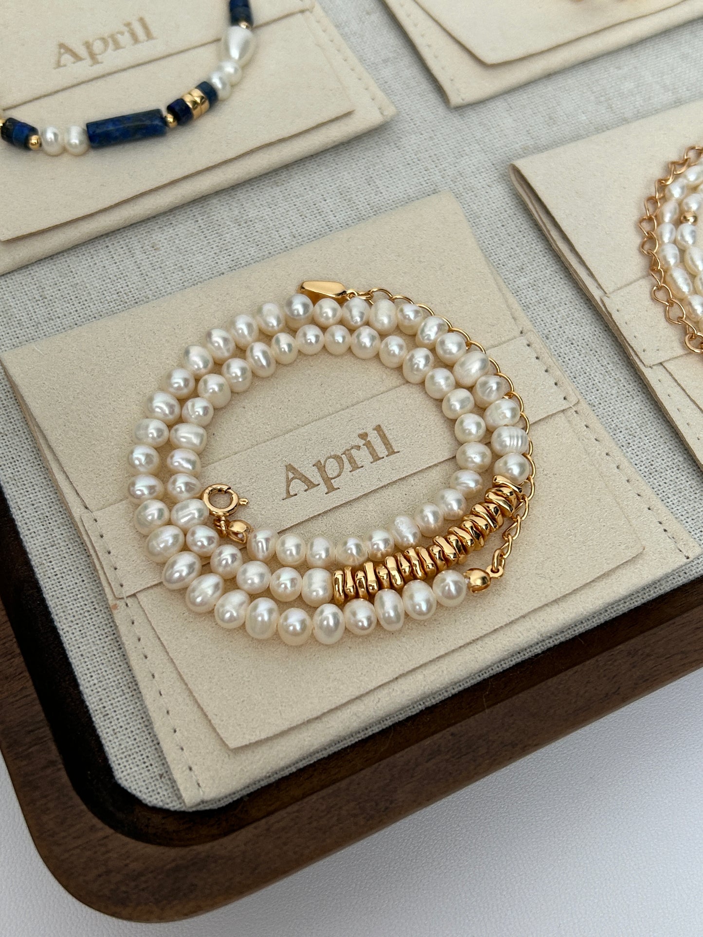 Pearl Necklace and Bracelet