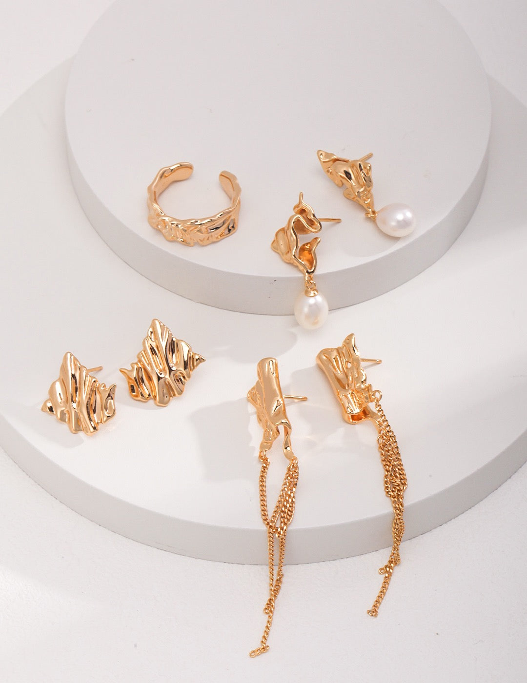 Spring Butterfly Pearl Earrings