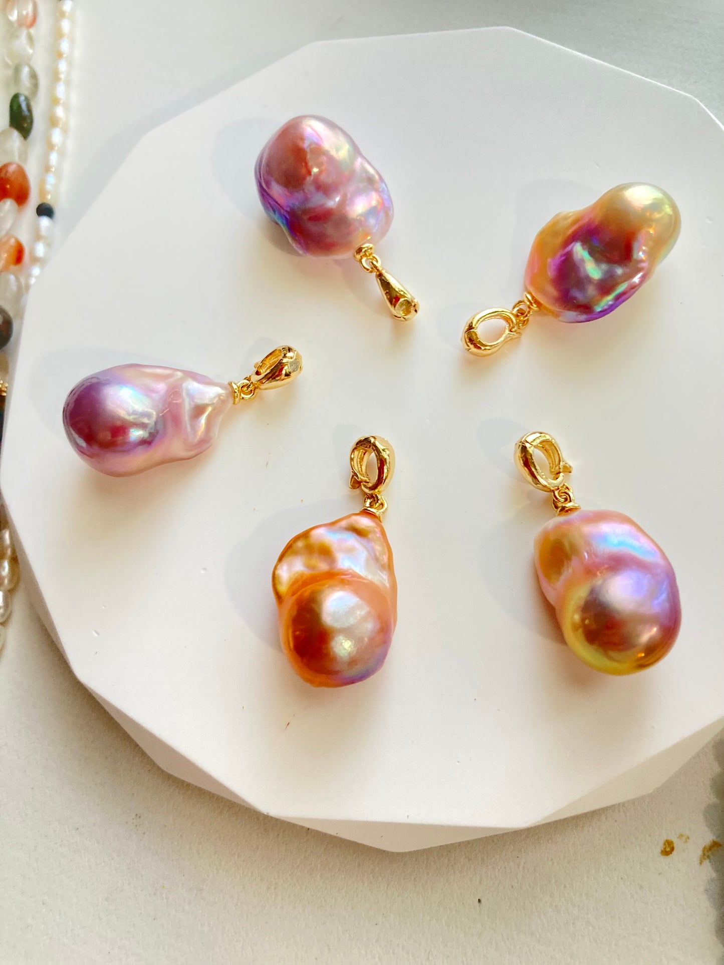 Rainbow Baroque Pearl Pendant