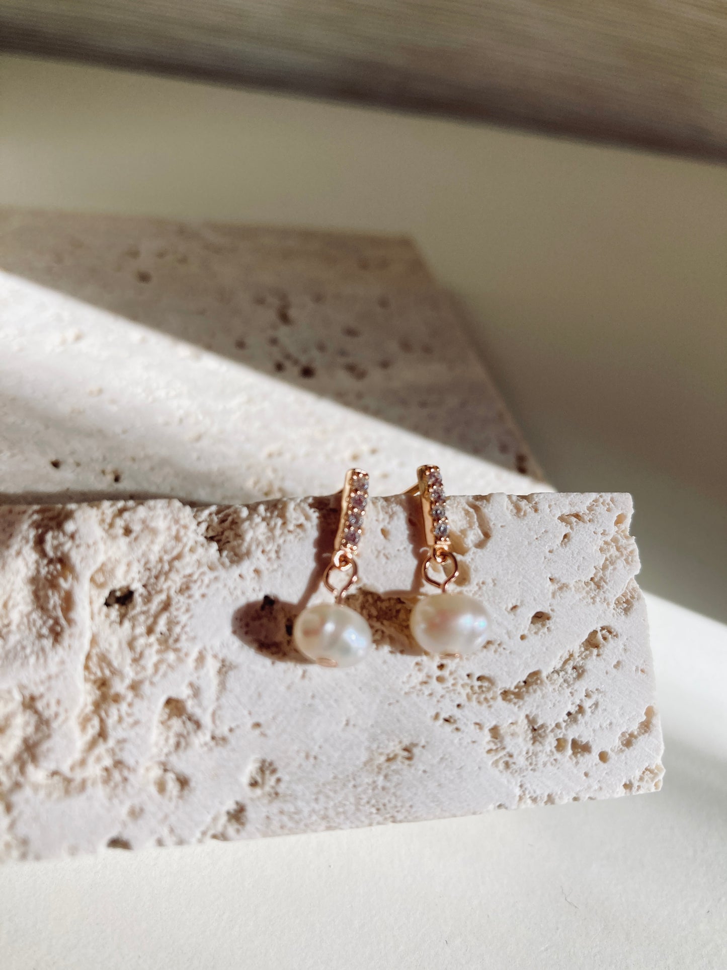 Pearl earrings