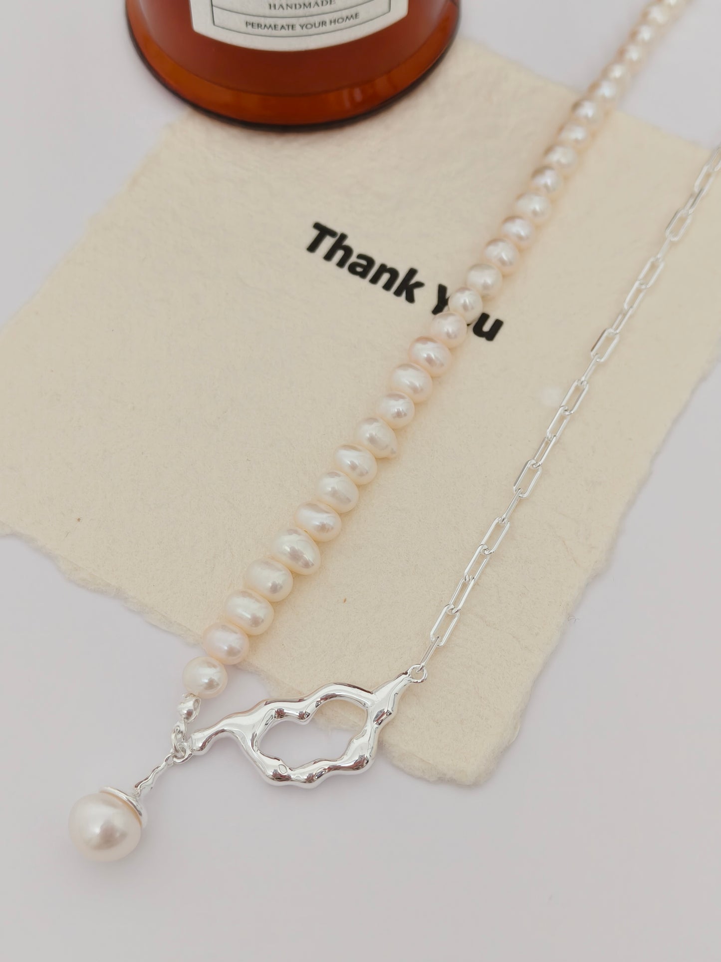 Snow Necklace and Earrings set