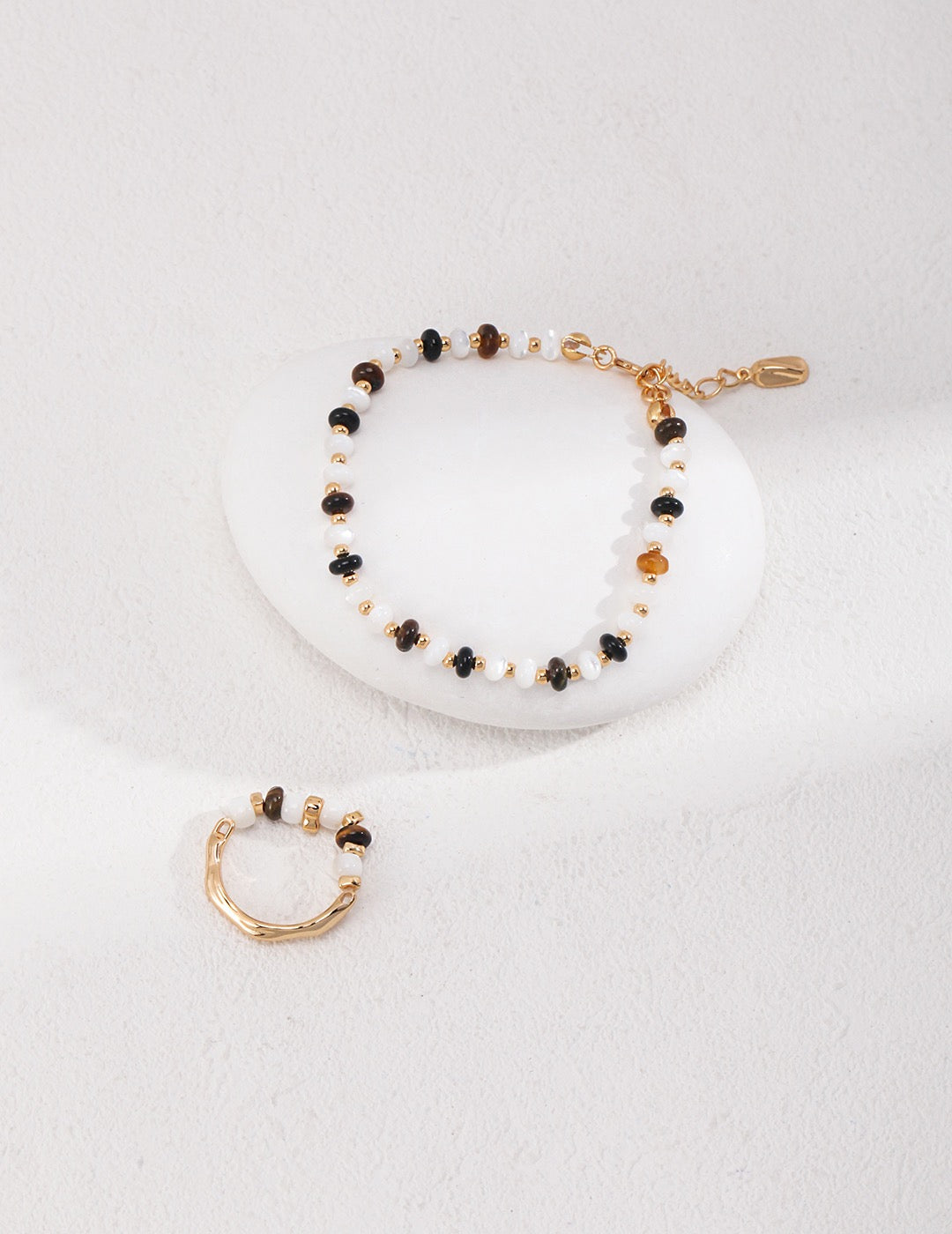 Tiger’s Eye Gemstone Beaded Jewelry Set