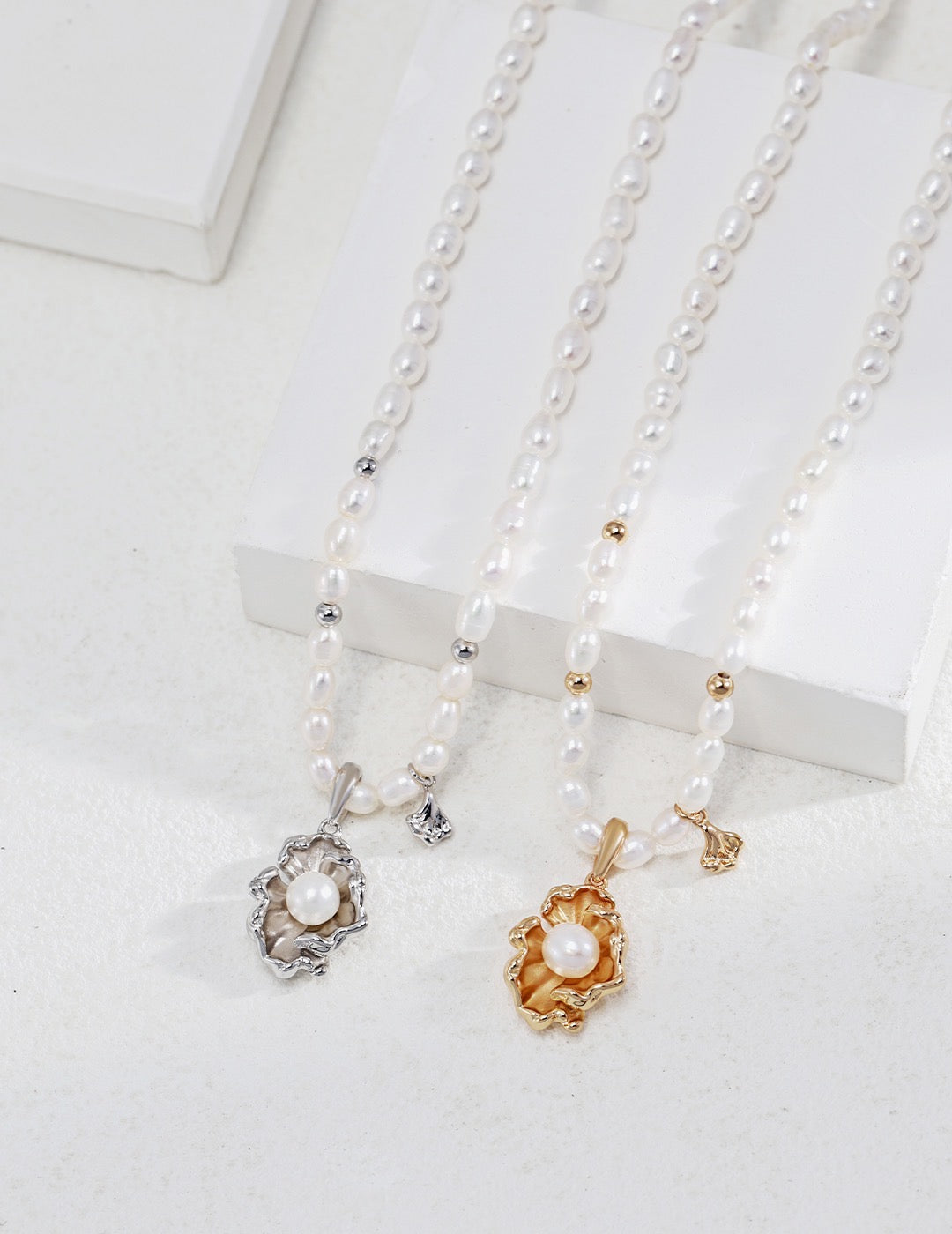 Wave Pearl Jewelry Set