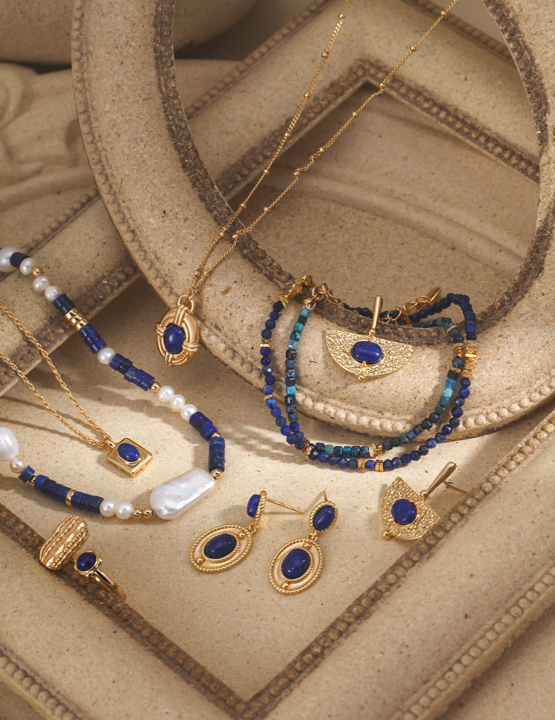 Lapis Moonlight Earrings