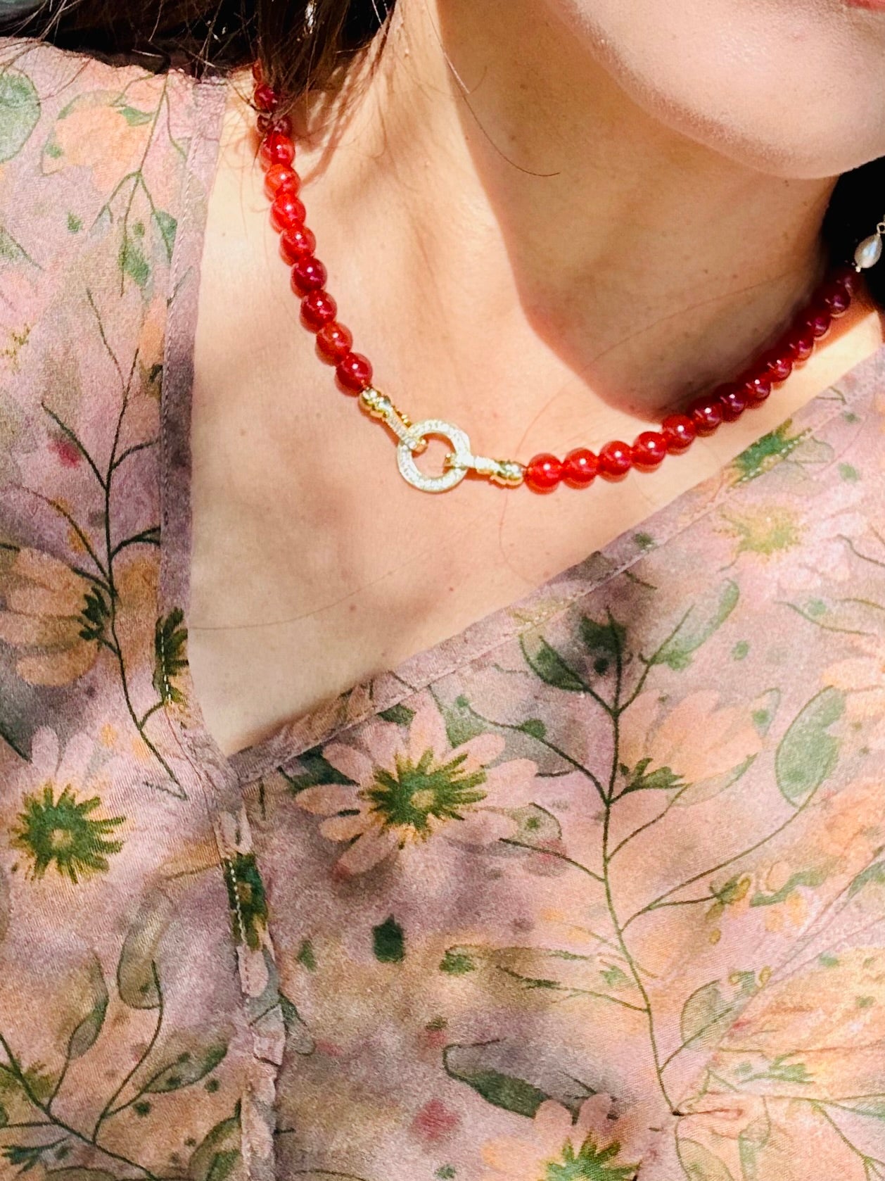 Red Agate Necklace