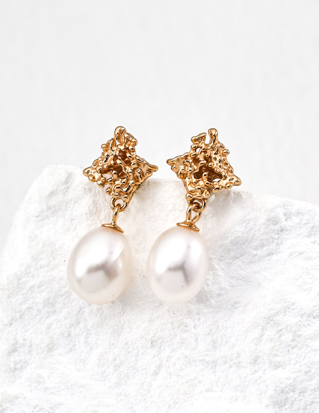 Pearl and Silver Earrings