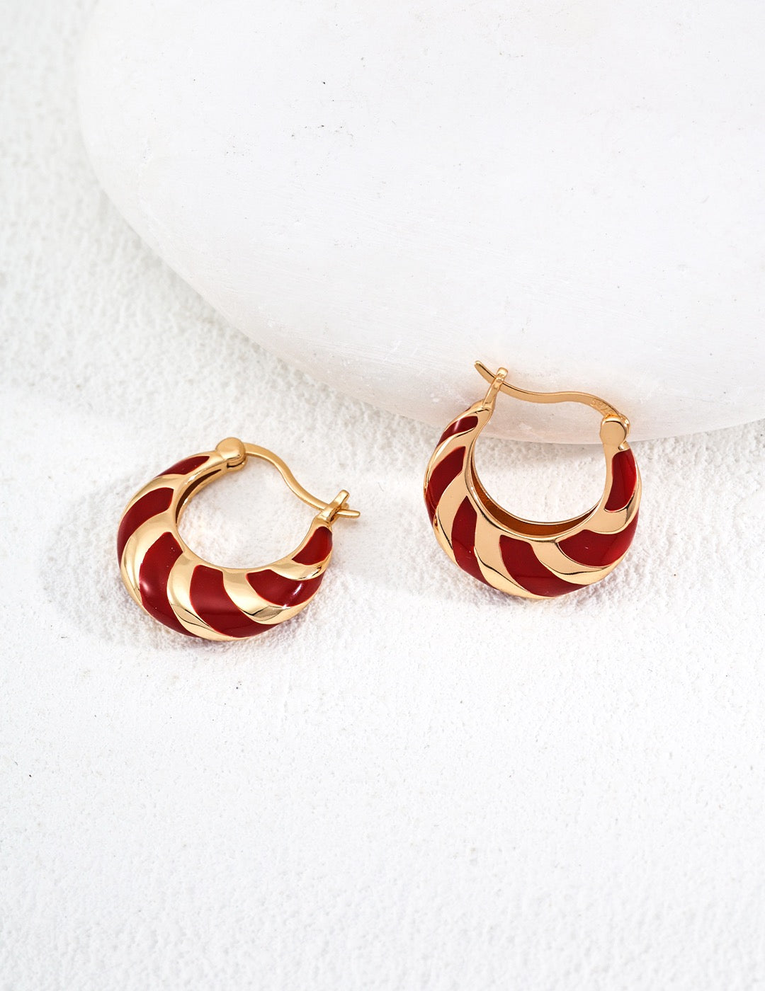 Red Striped Hoops