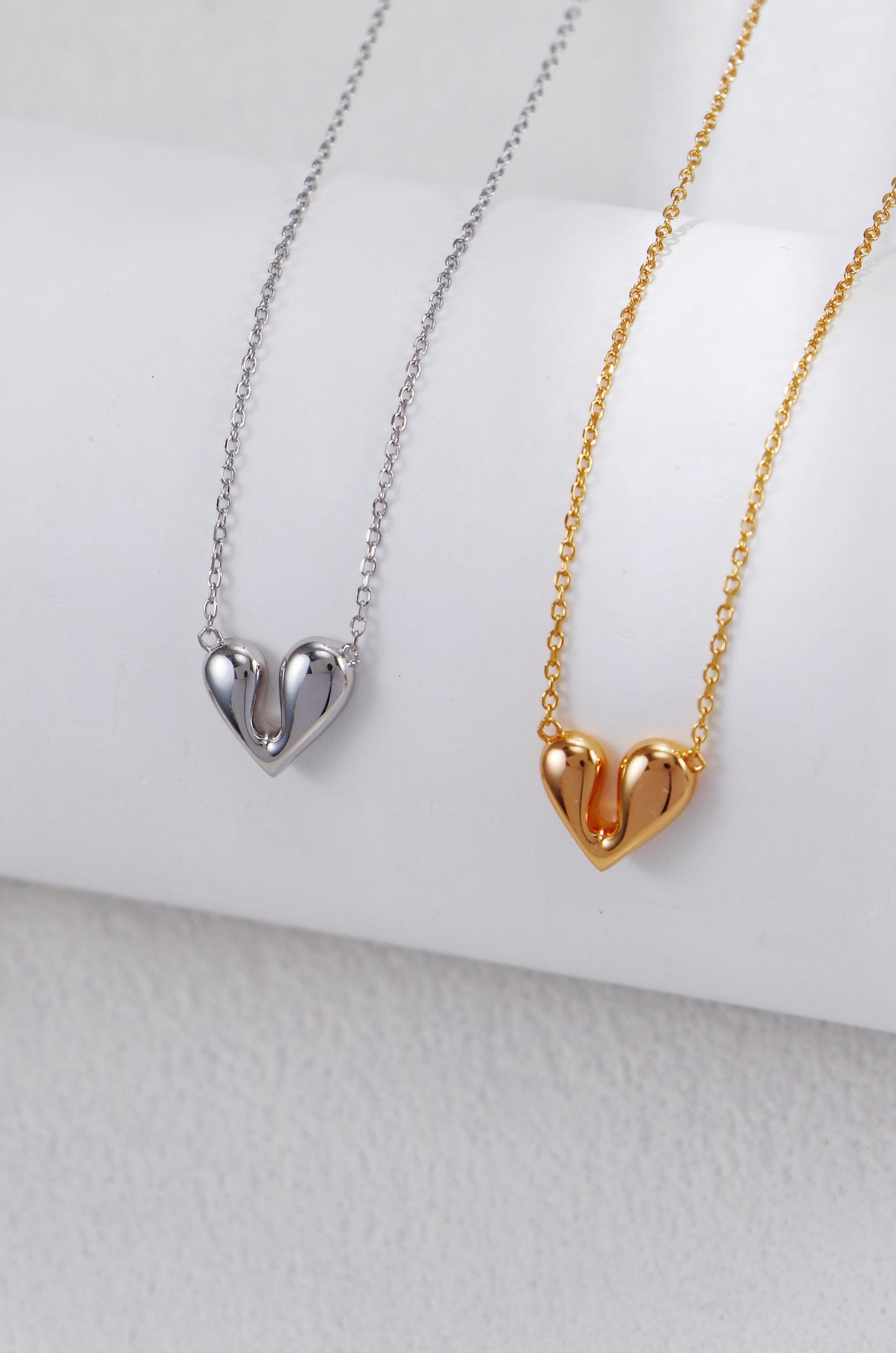 Sterling Silver Heart Pendant Necklace