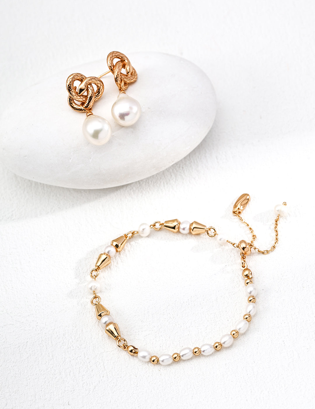 Serpentine Grace Baroque Pearl Earrings