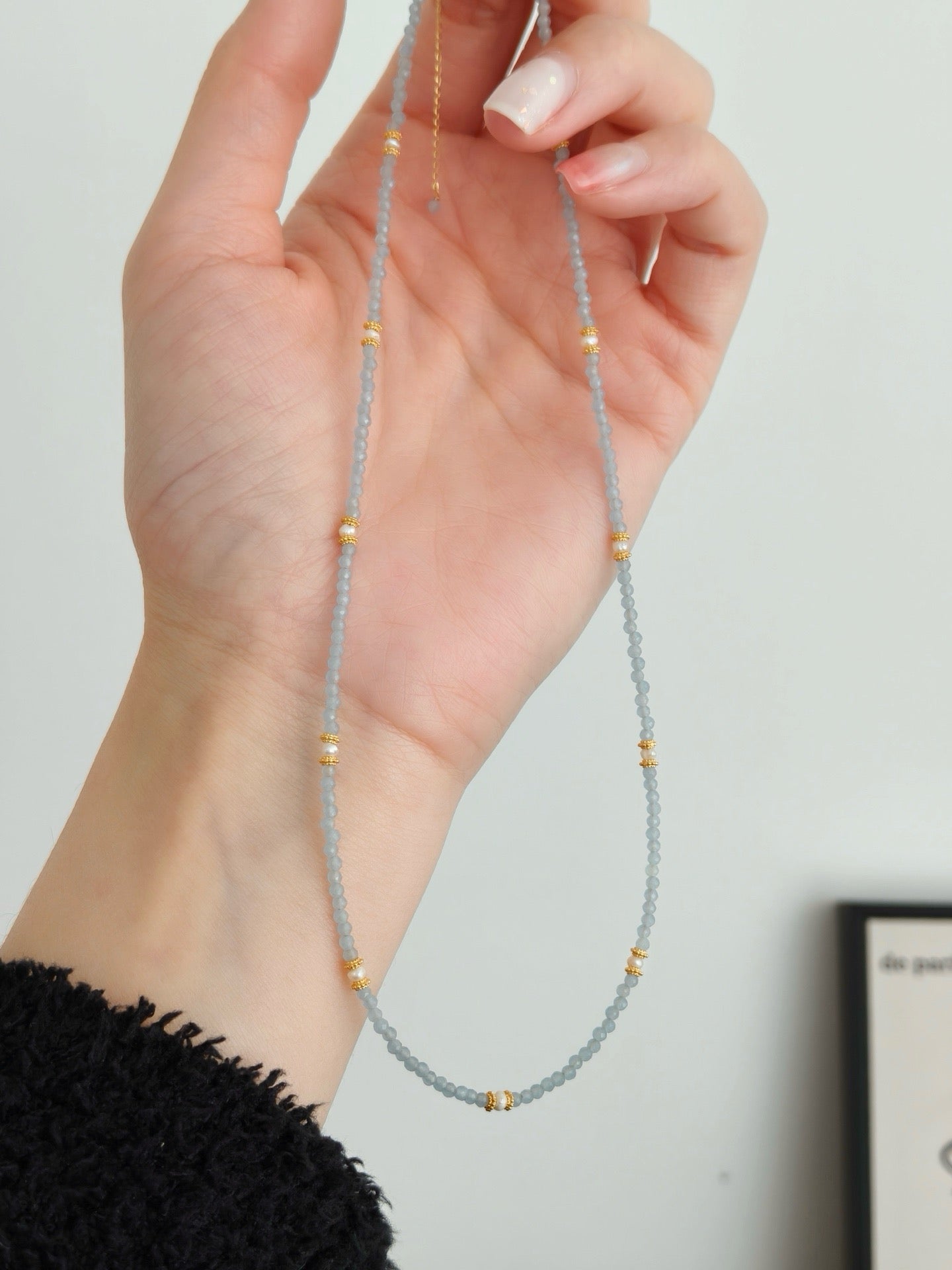 Celeste Cat’s Eye Beaded Necklace