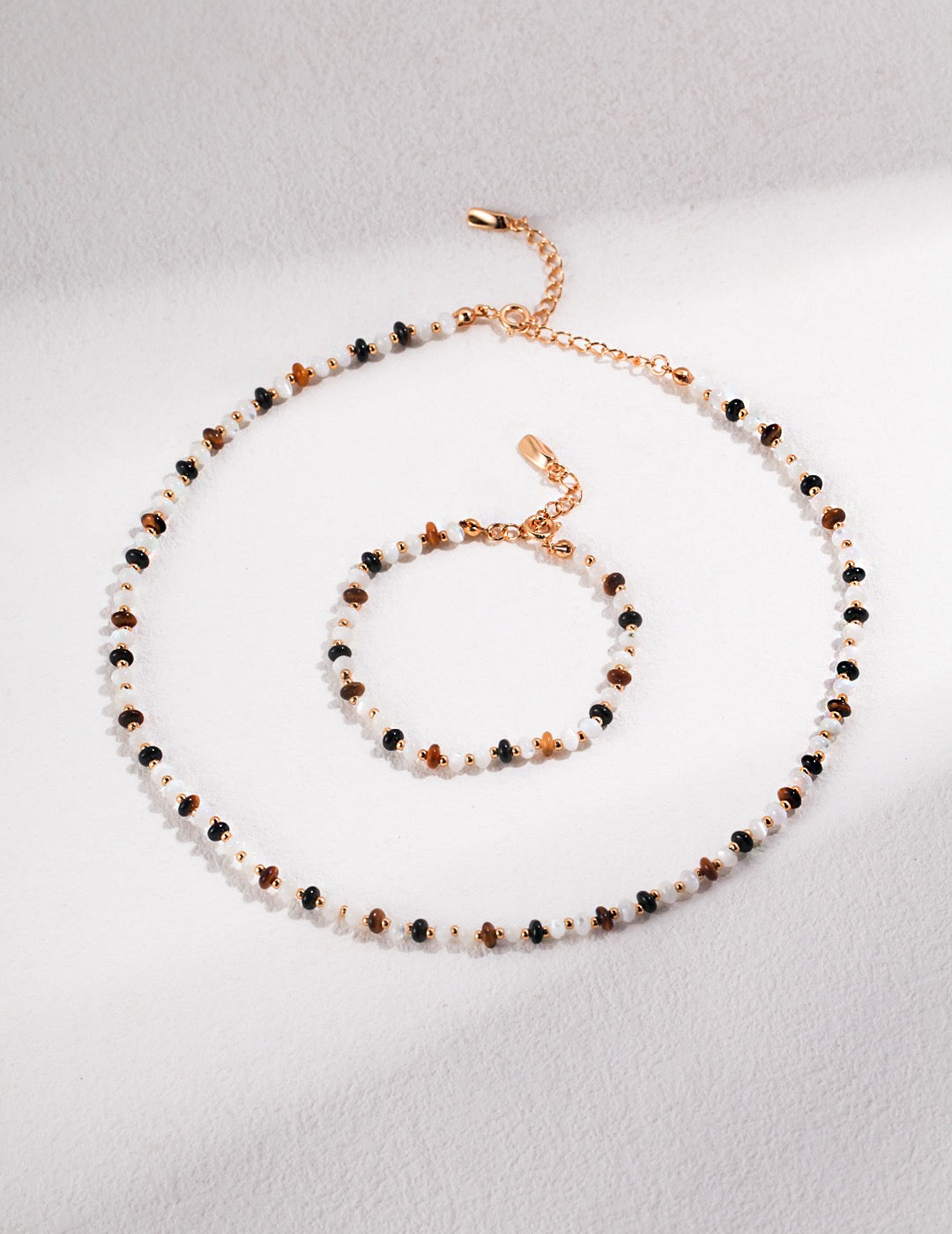 Tiger’s Eye Gemstone Beaded Jewelry Set