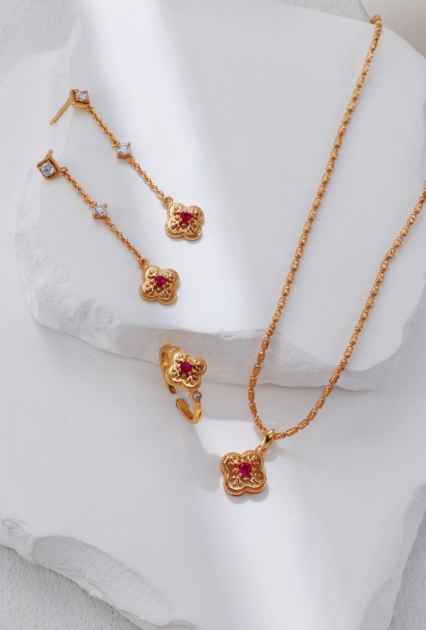 Vintage Zircon Earrings