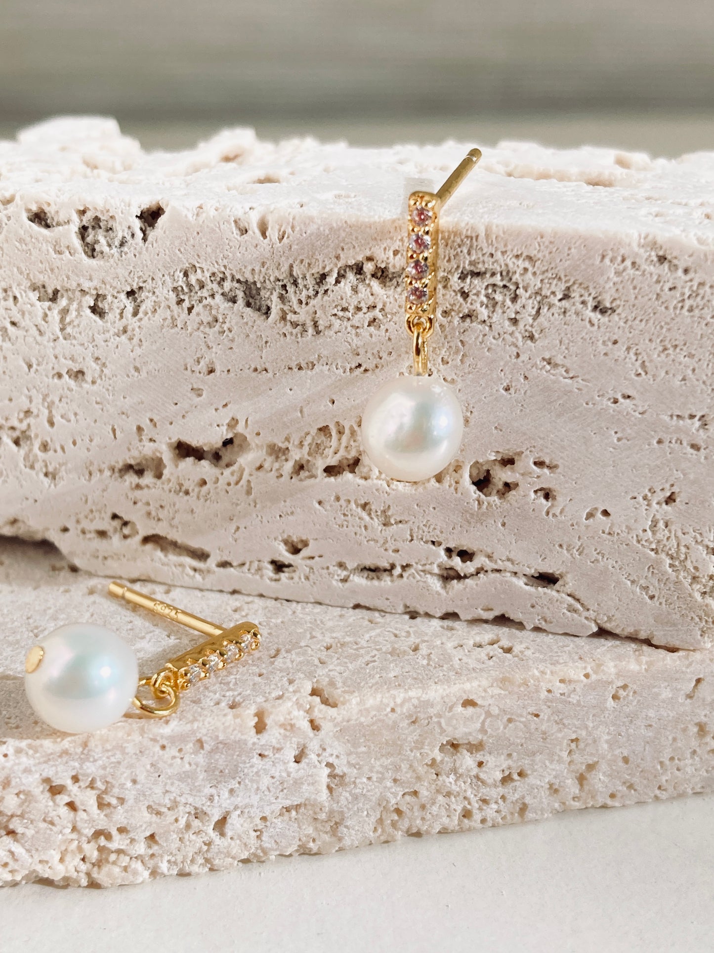 Pearl earrings