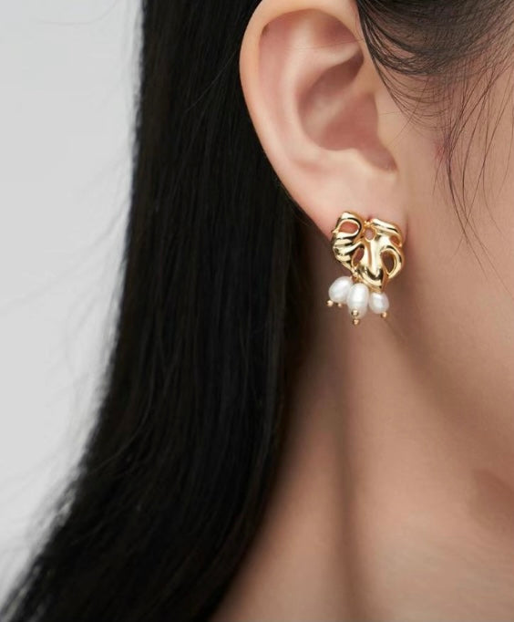 Leaf inspired earrings