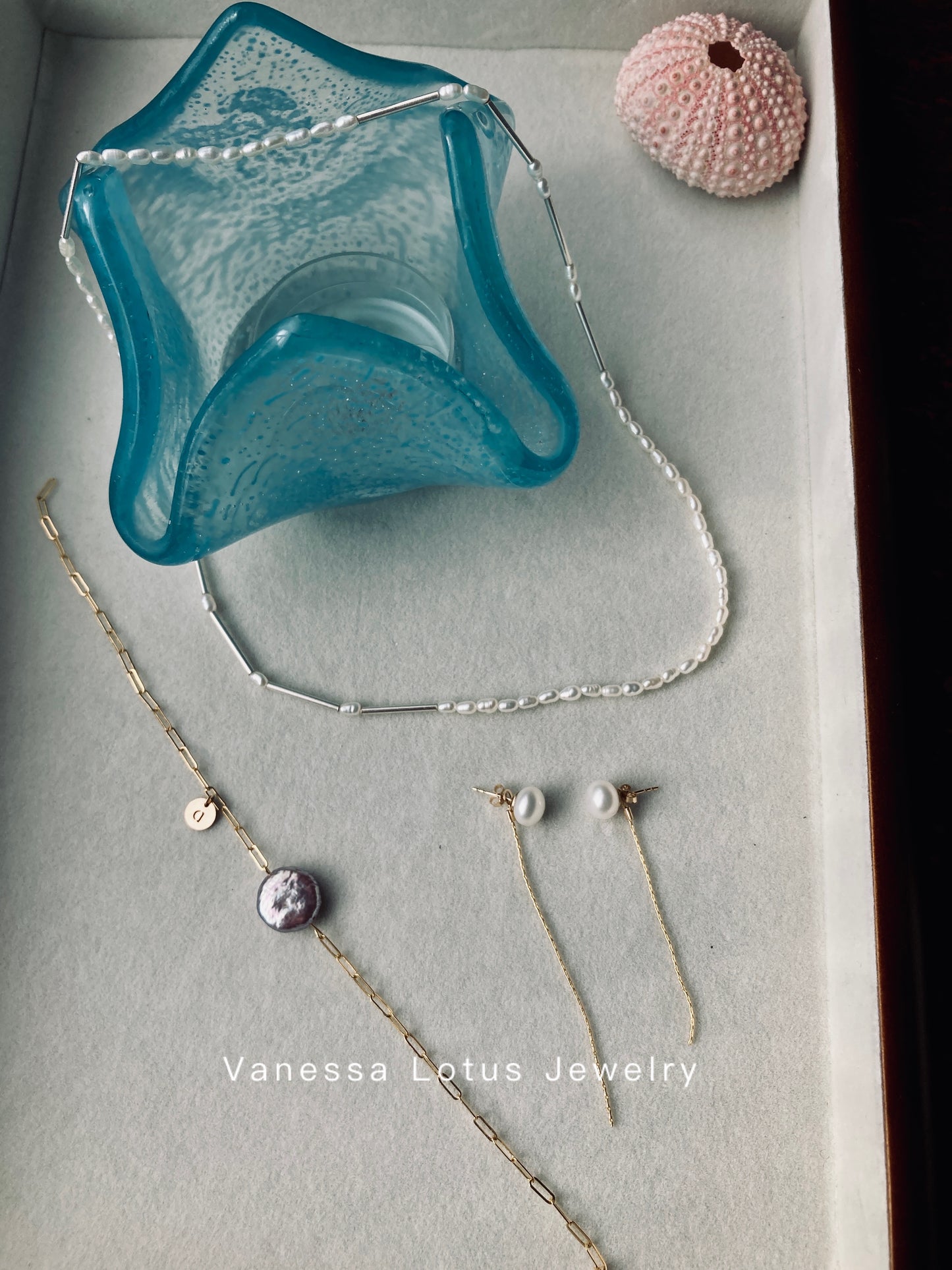 Purple baroque pearl bracelet