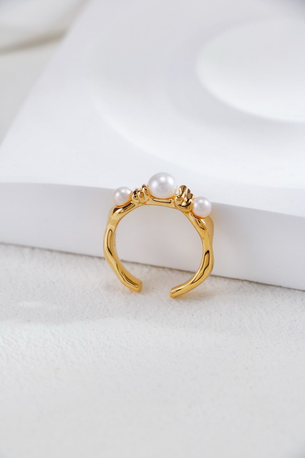 Eternal Grace Pearl Open Ring