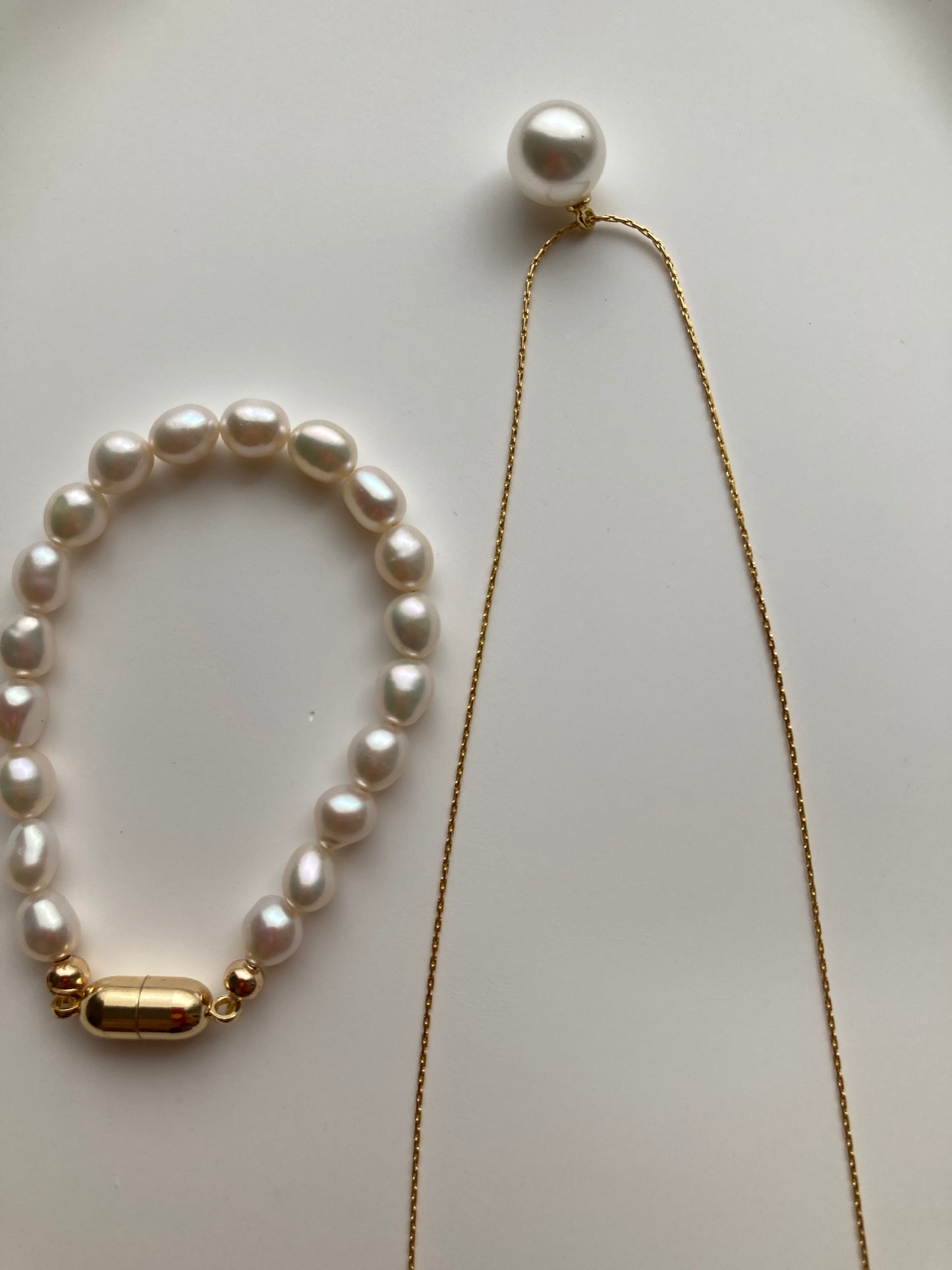 Minimalist Rice Pearl Bracelet