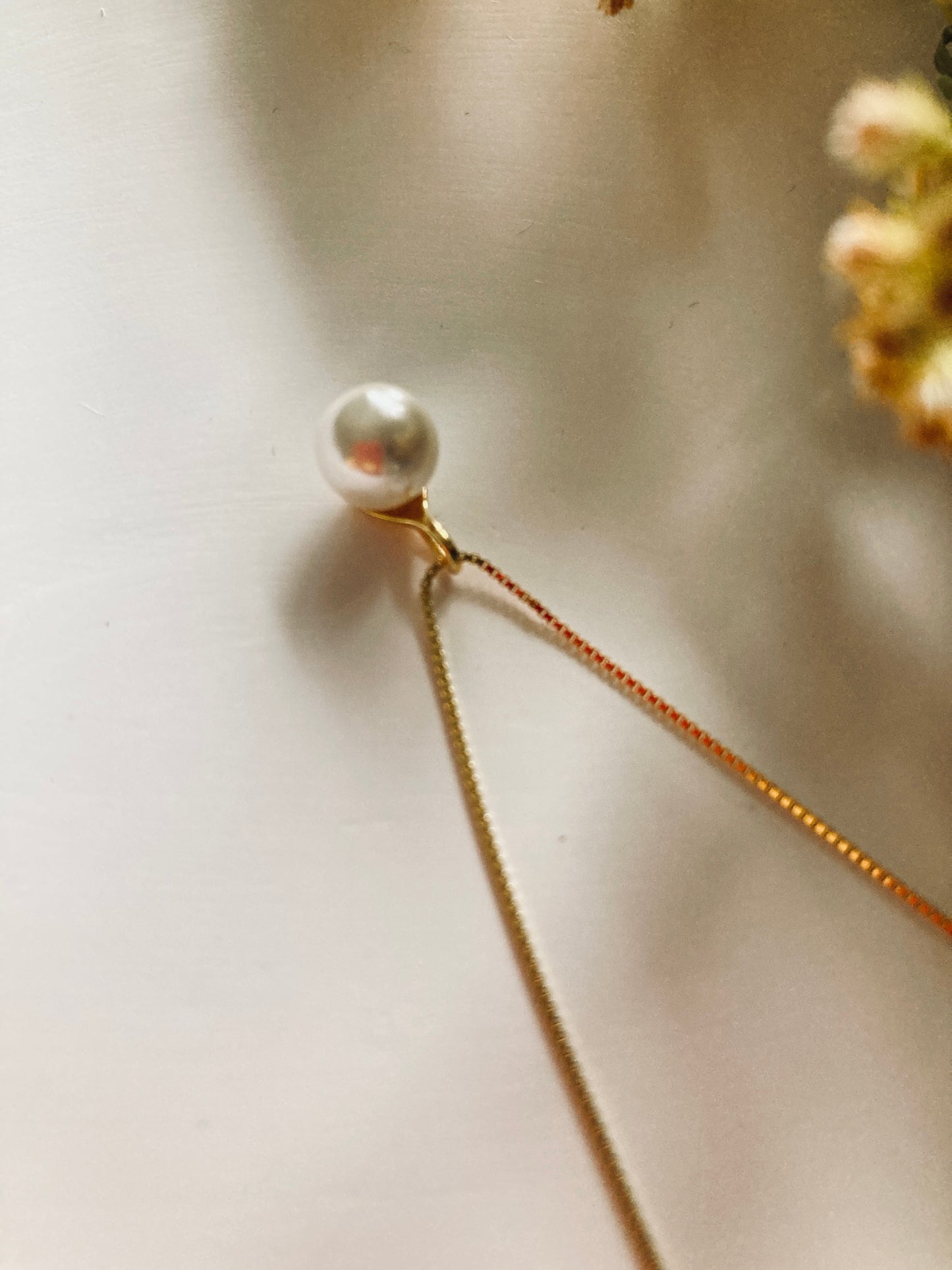 Pearl sterling silver necklace